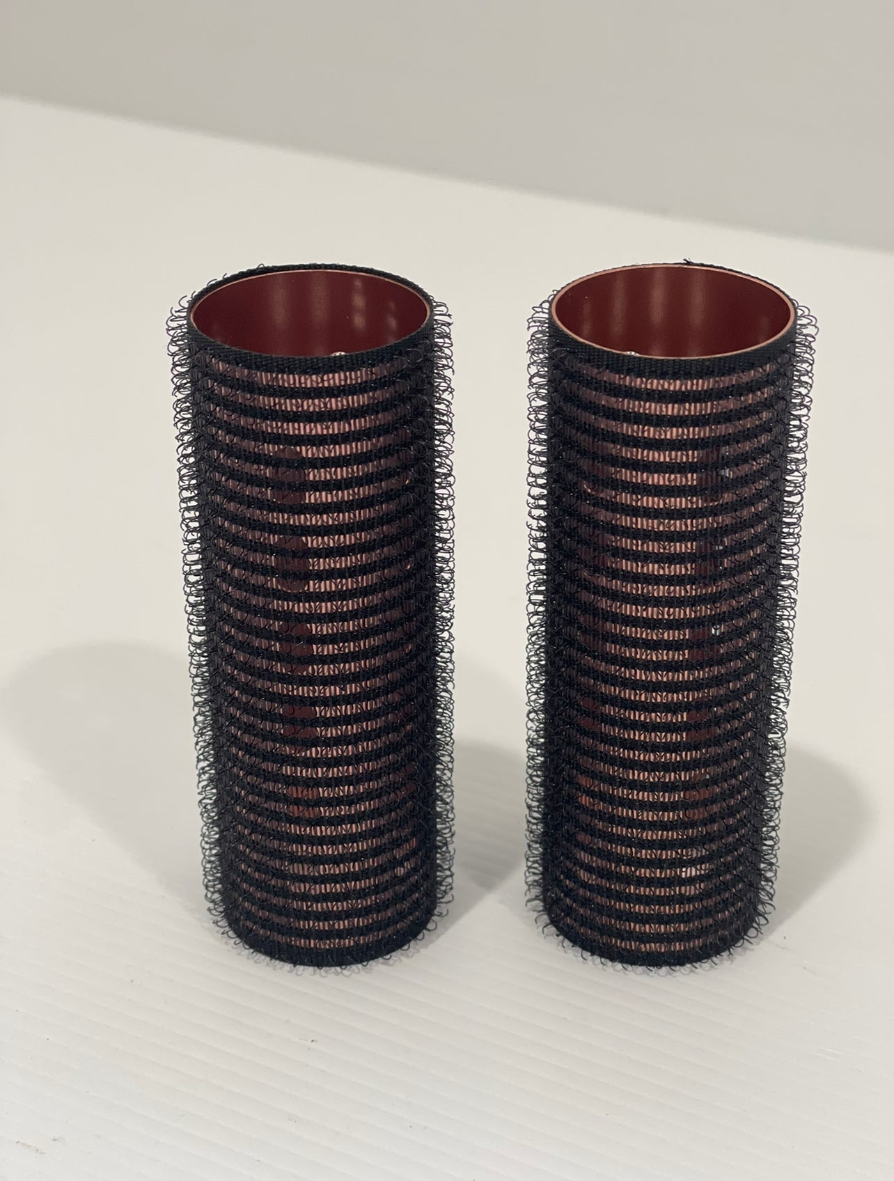Velcro Rollers with aluminium core Black Rose Gold Duo Fringe Set Medium x 2 | Phoenix Nationale