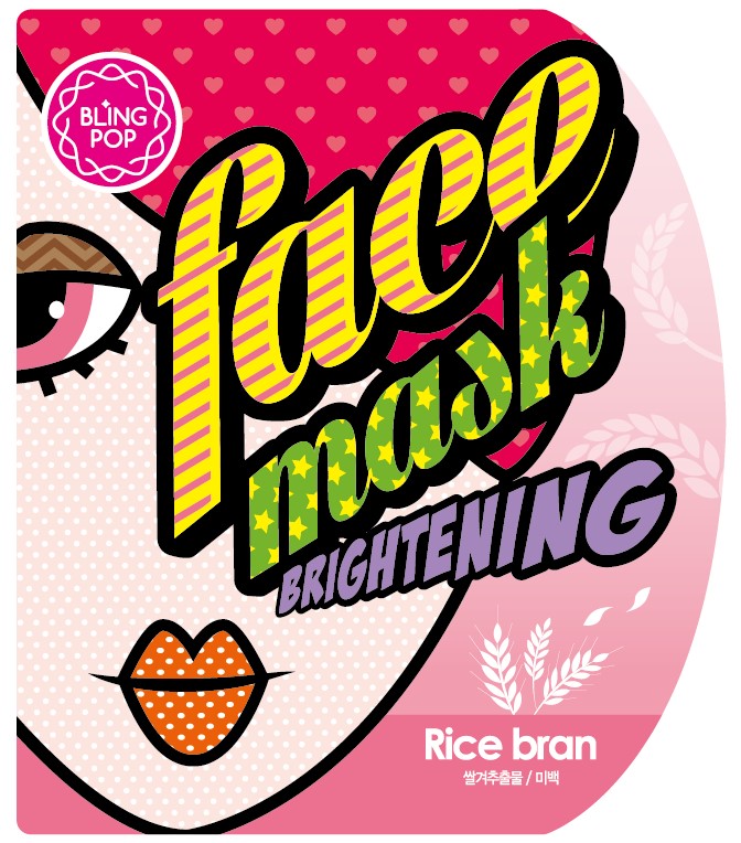 BLING POP Rice Bran Face Mask Display (10)