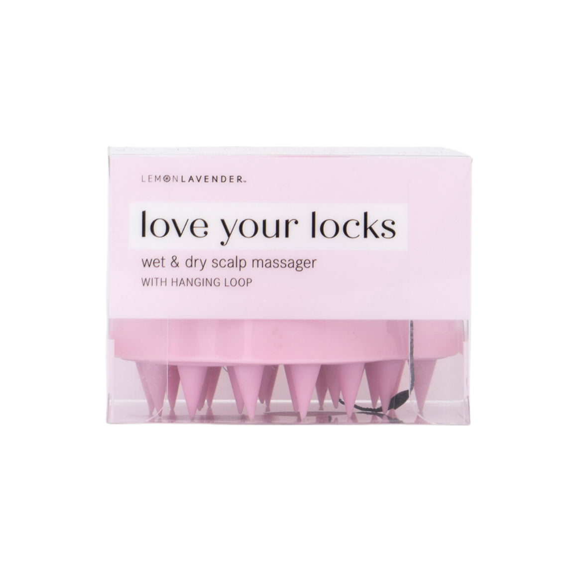 Lemon Lavender Love Your Locks Wet & Dry Scalp Massager Pink X Phoenix Nationale