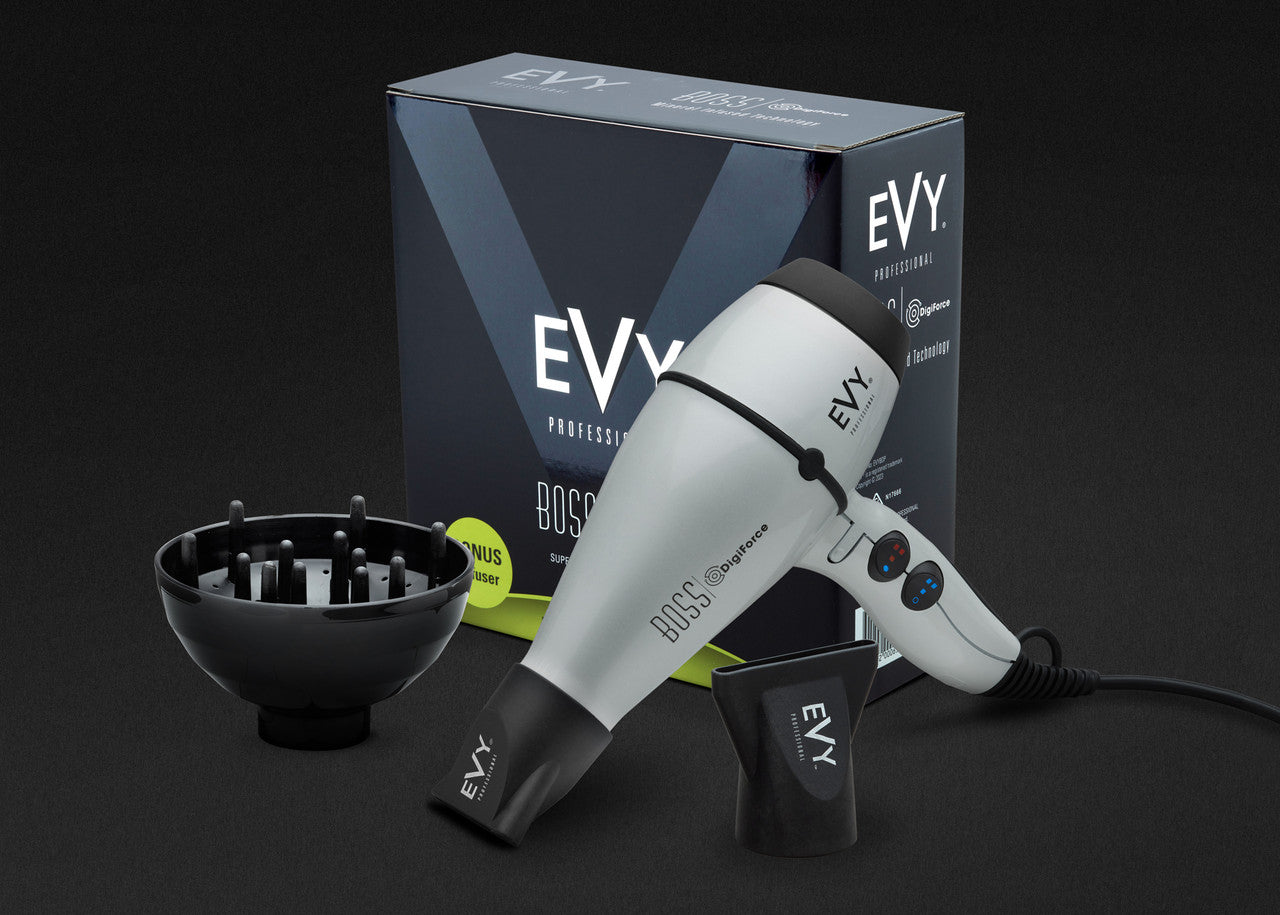 EVY PROFESSIONAL BOSS DigiForce DRYER Pearl Phoenix Nationale EVY PROFESSIONAL puts the ultimate hair tools and products into your hands to empower you with hair that is healthy, shiny and uber-stylish.