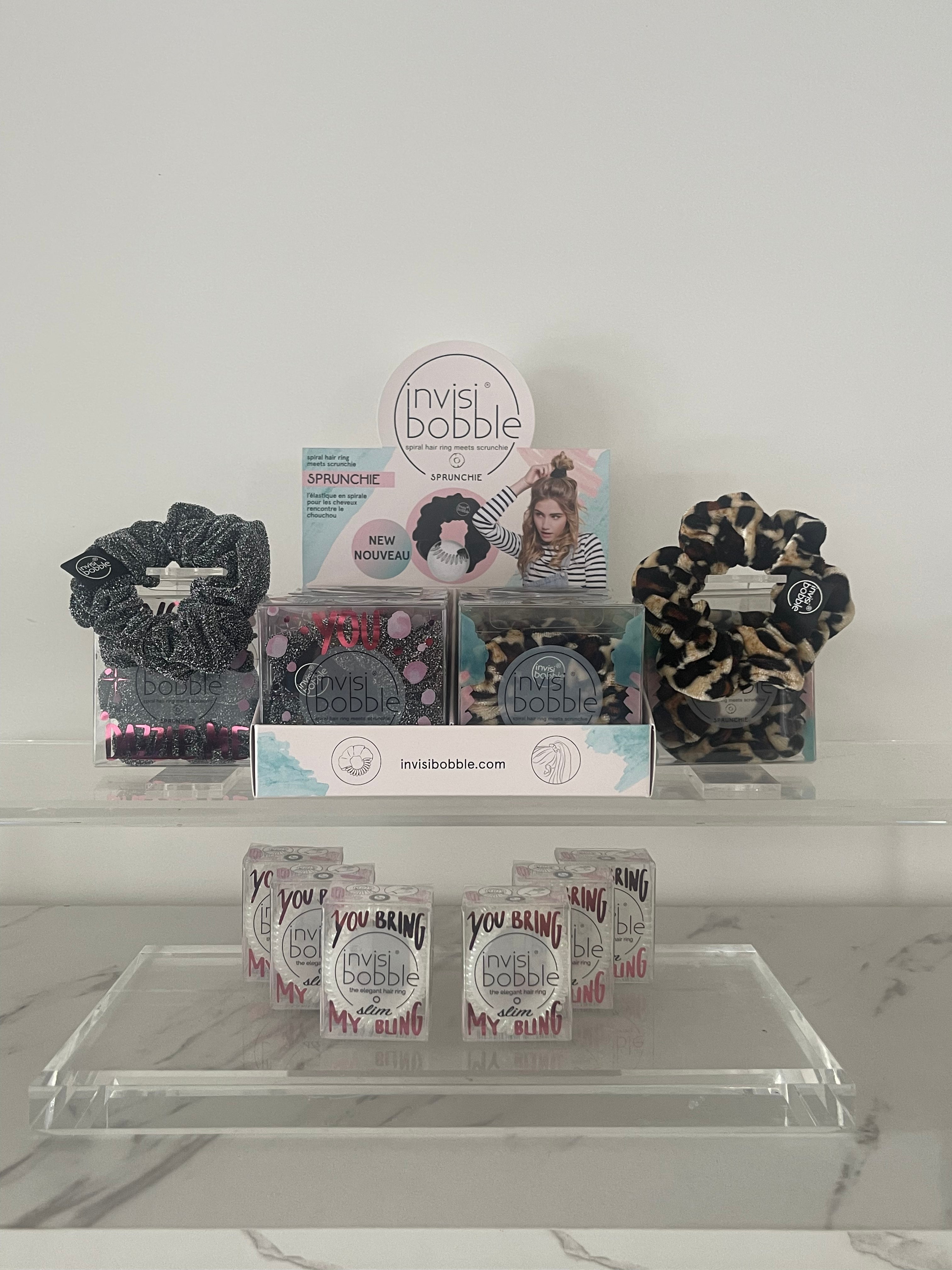 Limited offer; Sprunchie invisibobble set includes 20 units + Rip Open Display Box. Phoenix Nationale