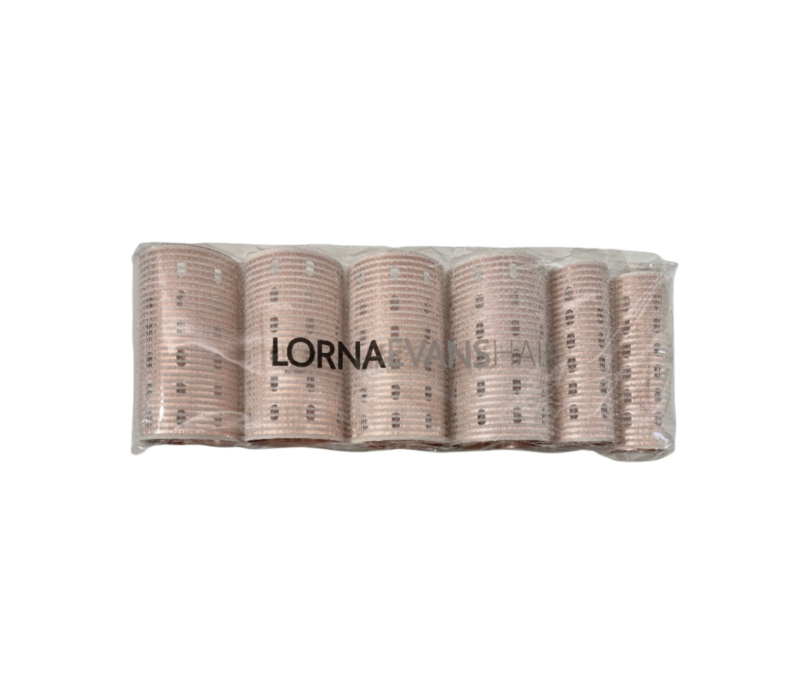 LE Velcro Rollers - White Rose Gold Mixed Set x 6