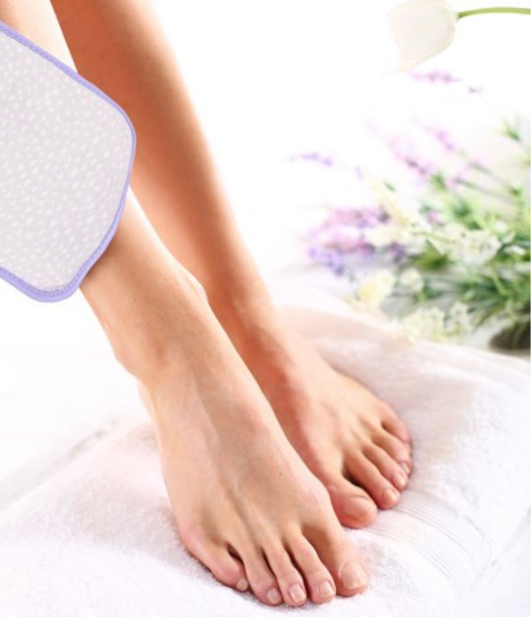 Lemon Lavender Scrub Baby Scrub Deep Exfoliator Mitt - Lilac Dots | Phoenix Nationale