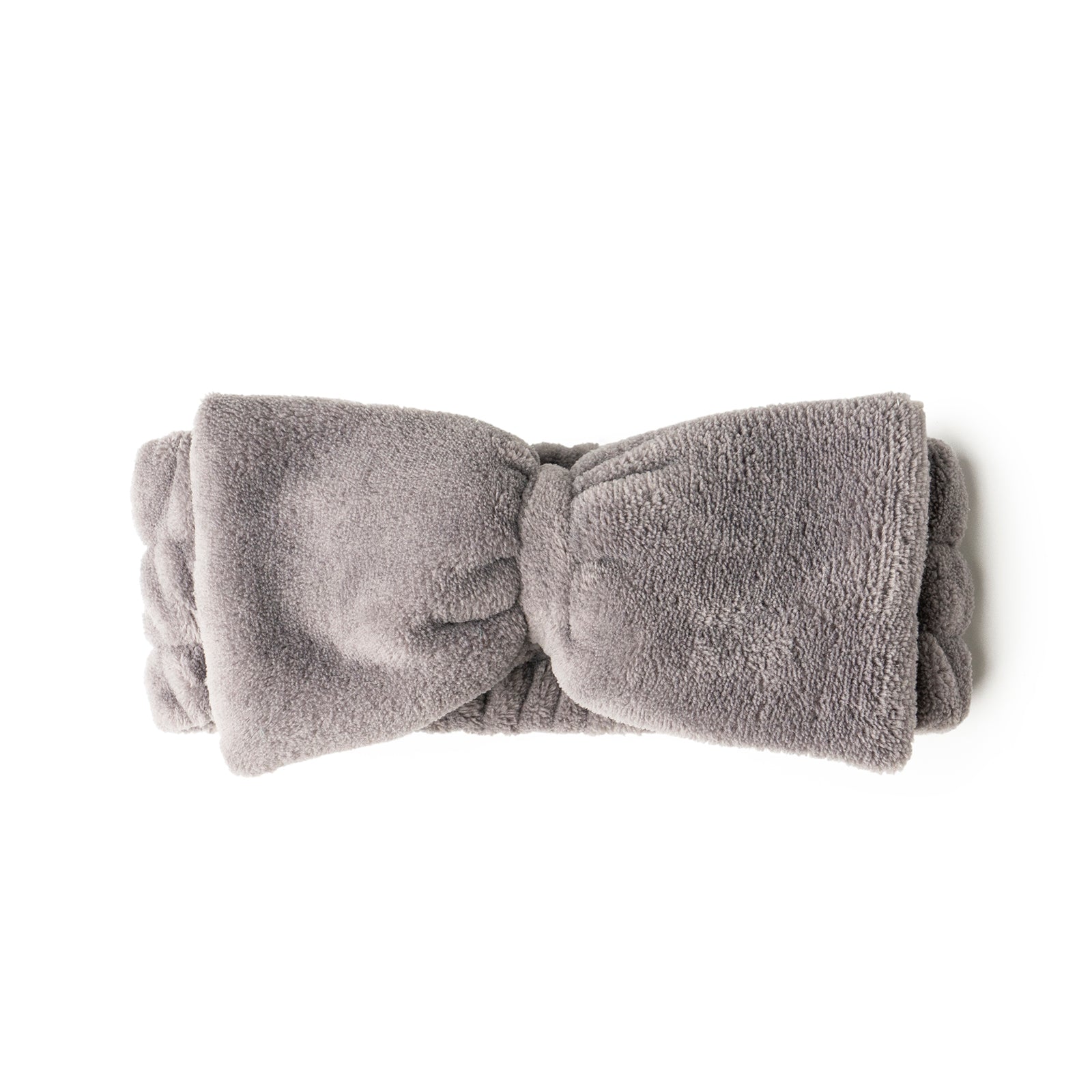 Lemon Lavender® Take A Bow Ultra Plush Spa Headband Pewter Grey X Phoenix Nationale