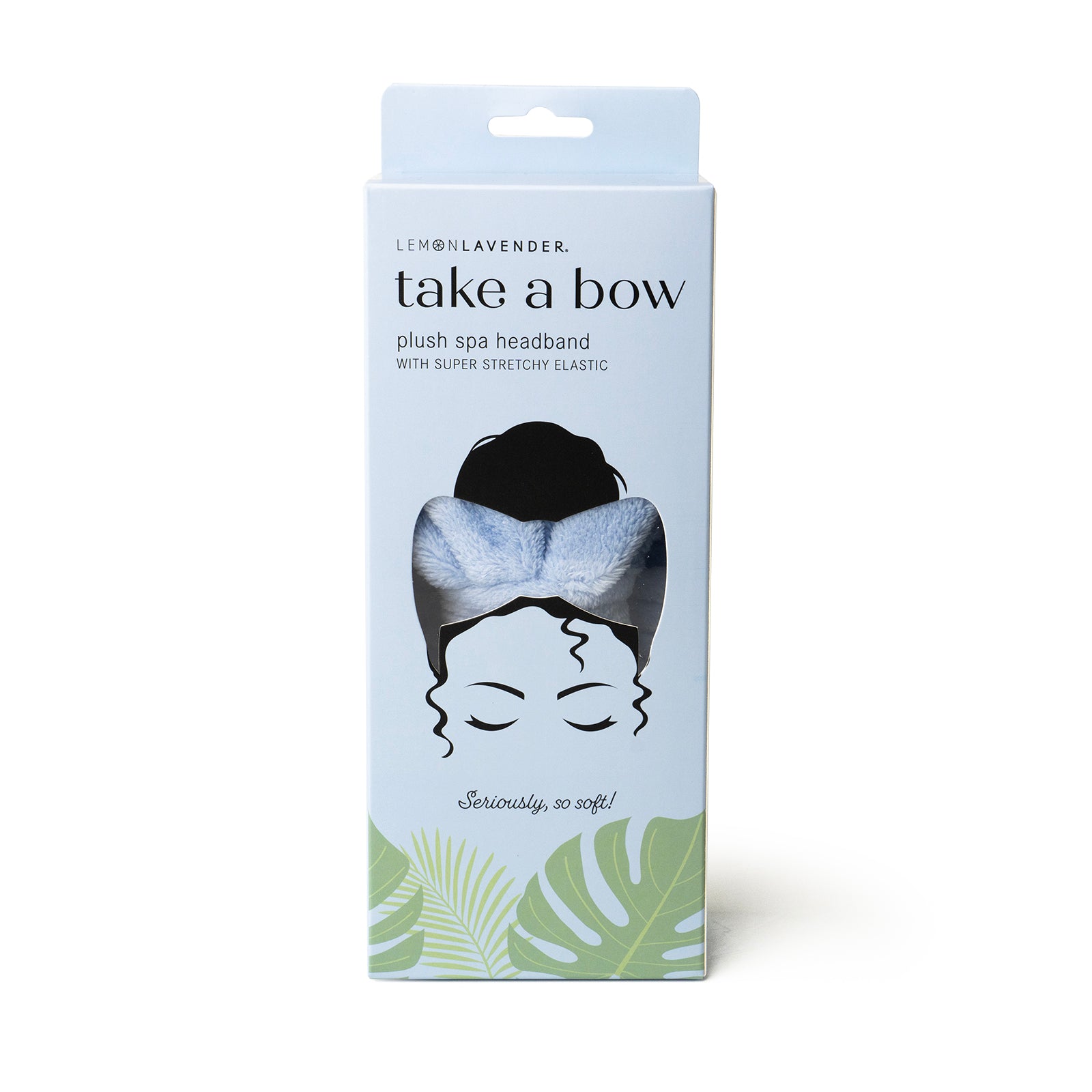 Lemon Lavender® Take A Bow Ultra Plush Spa Headband Sky Blue X Phoenix Nationale