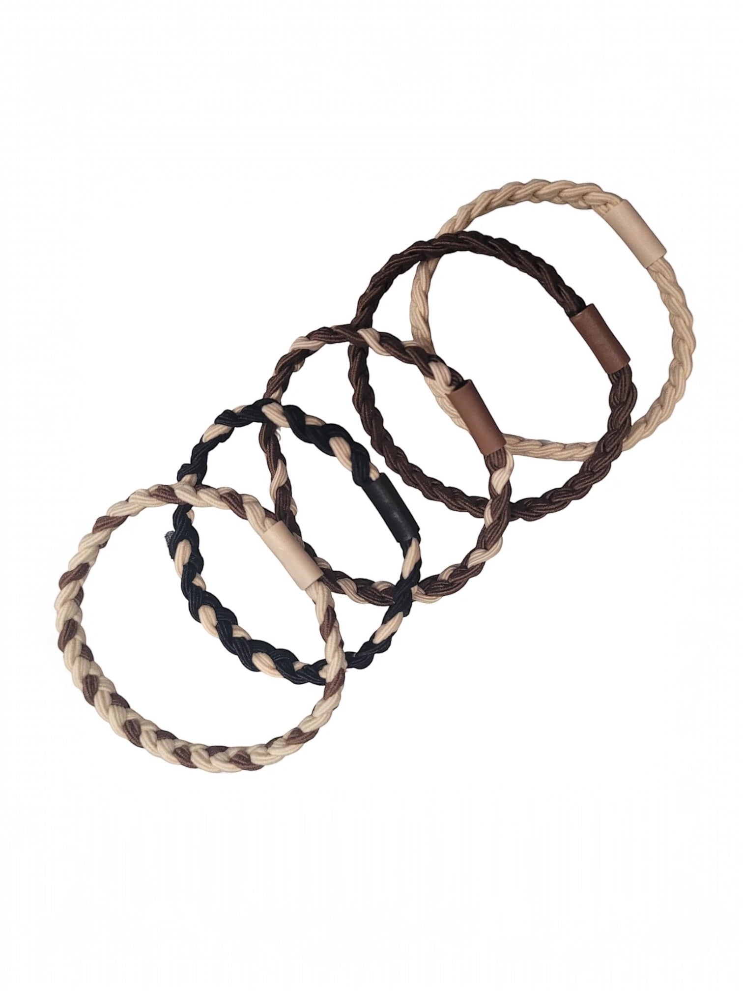 Pink Pewter Hair Ties in Cylinder 5 Piece Set - Forever Friends X Phoenix Nationale
