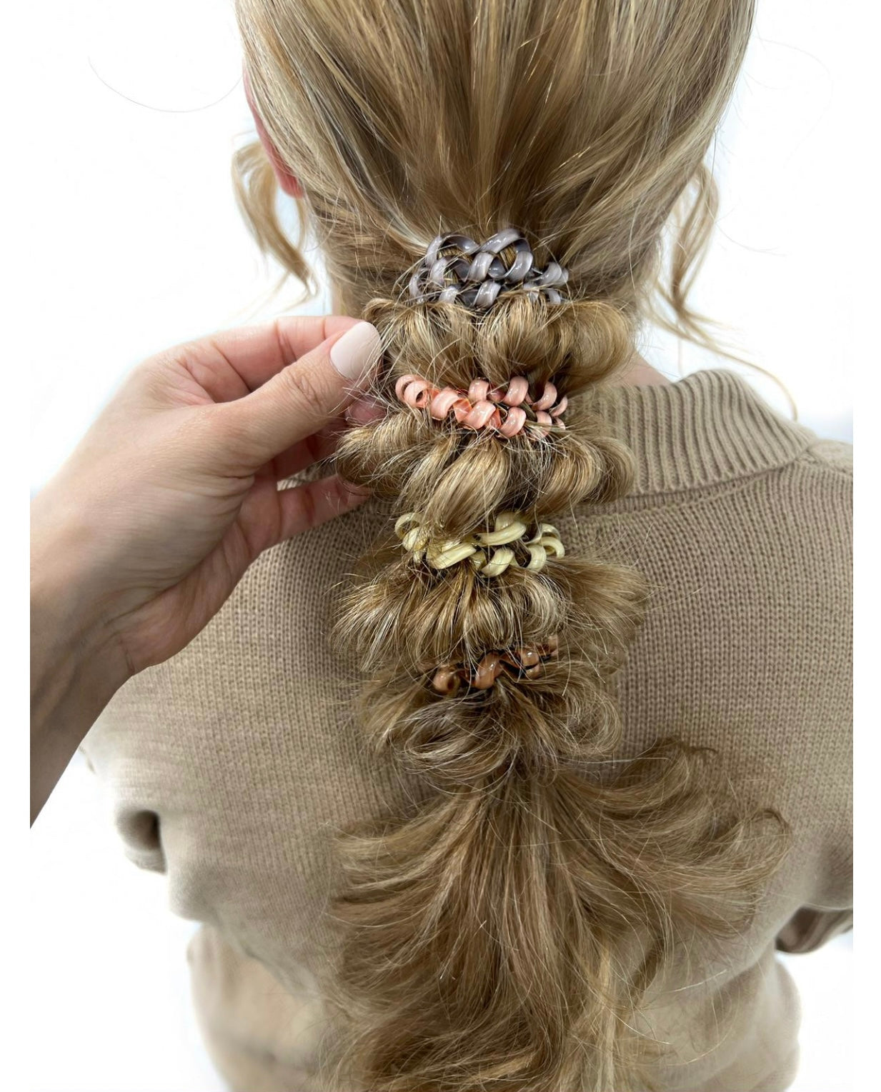 Pink Pewter Everyday Neutral Hair Twists in Cylinder 5pc Phoenix Nationale
