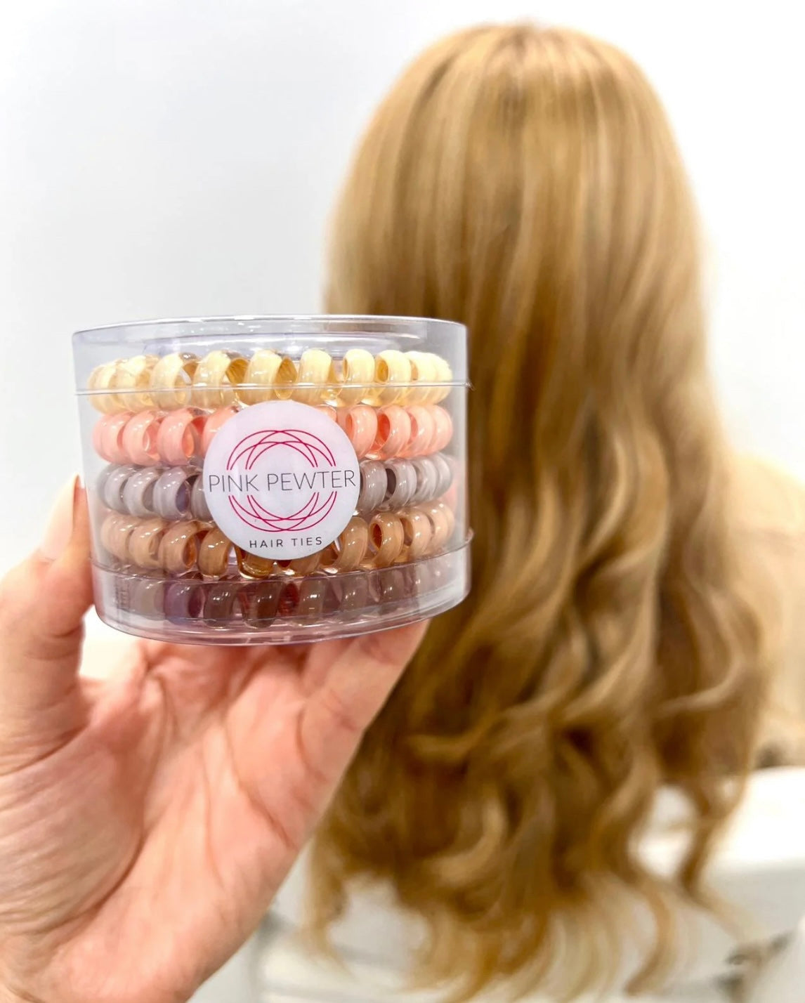Pink Pewter Everyday Neutral Hair Twists in Cylinder 5pc Phoenix Nationale