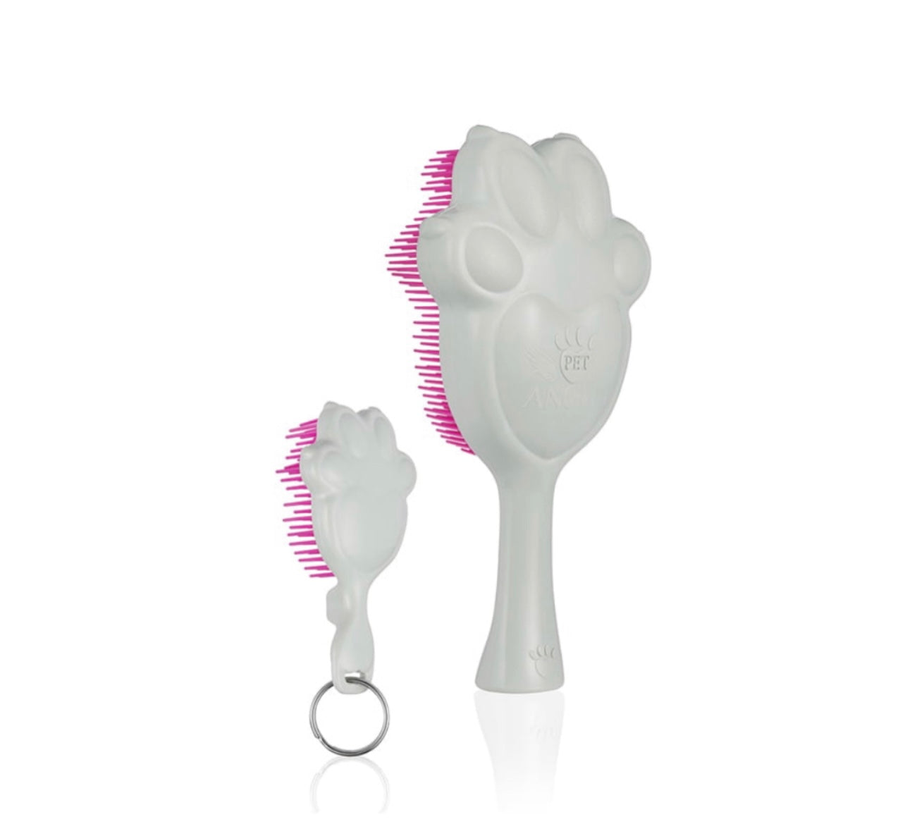 Tangle Angel Pet Angel RE:BORN - Grey Pink reborn in the UK from recycled plastic, antibacterial hairbrush, love your hair, love your planet Phoenix Nationale