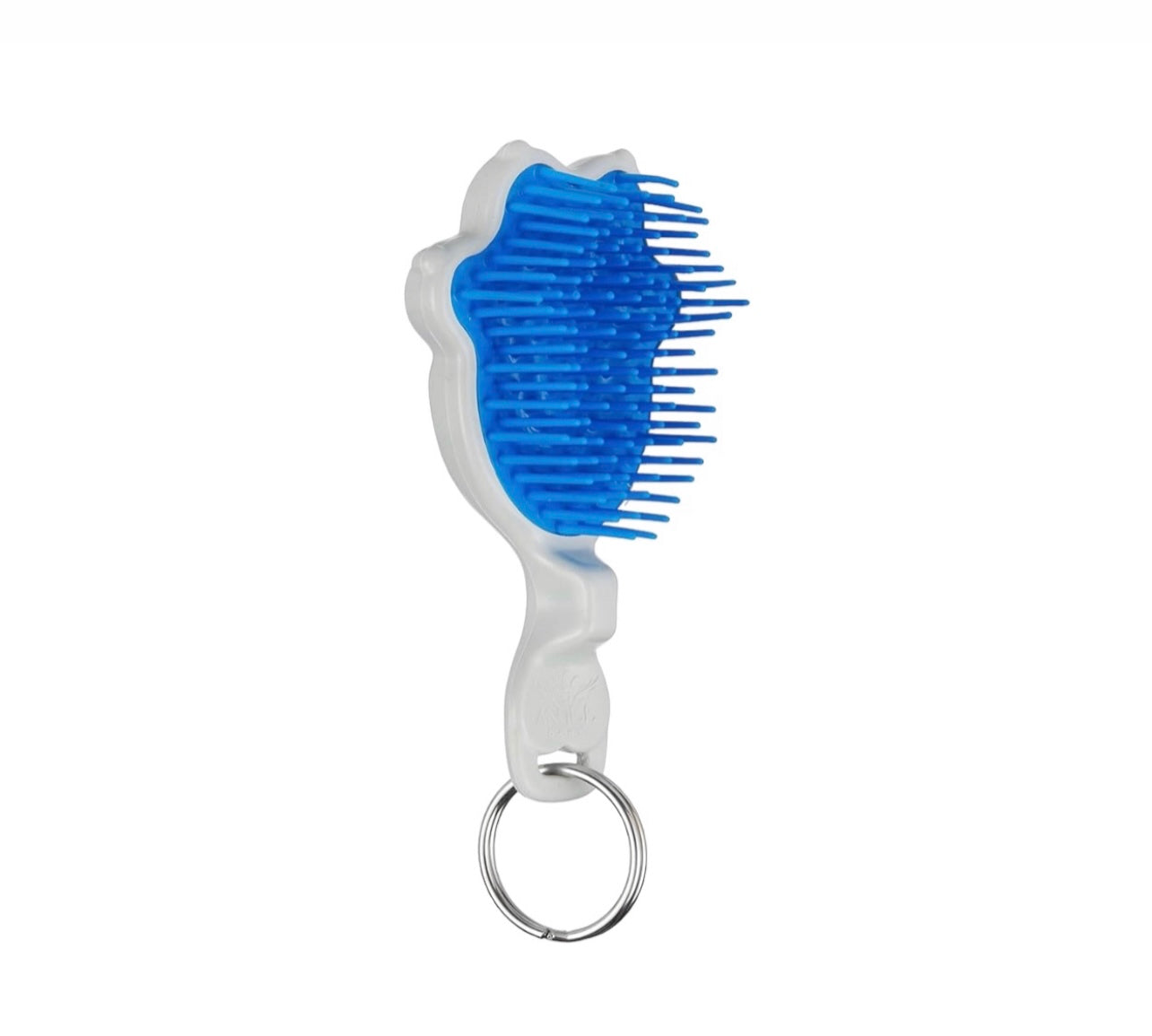 Tangle Angel Pet Angel RE:BORN - Grey blue supersoft large antibacterial detangling per brush & super cute keyring brush reborn in the UK from recycled plastic, antibacterial pet brush, Phoenix Nationale