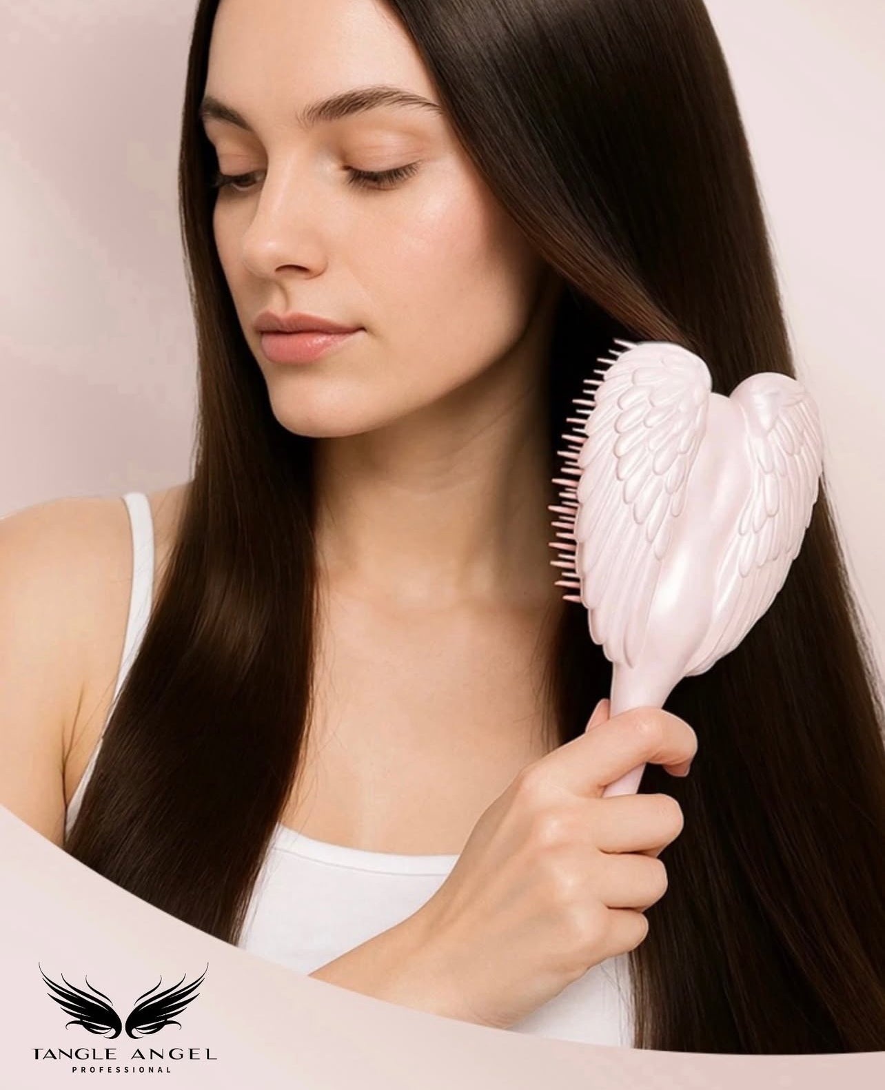 Phoenix Nationale TANGLE ANGEL 2.0 - Gloss Pink/Pink Teeth Detangling Hair Brush 