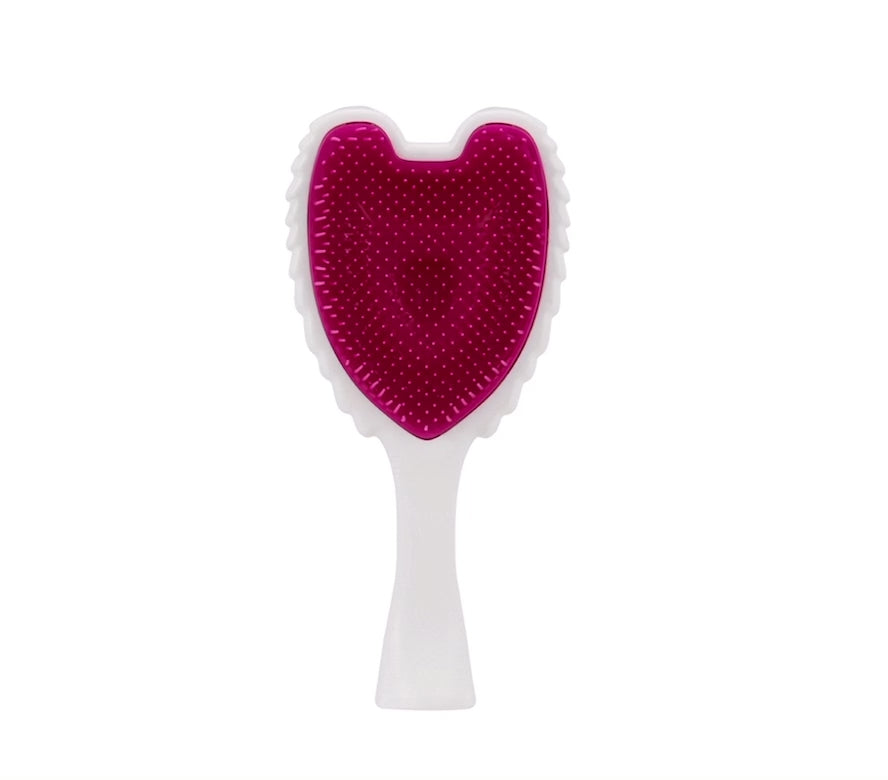 Tangle Angel RE:BORN White Fuchsia reborn in the UK from recycled plastic, antibacterial hairbrush, love your hair, love your planet Phoenix Nationale