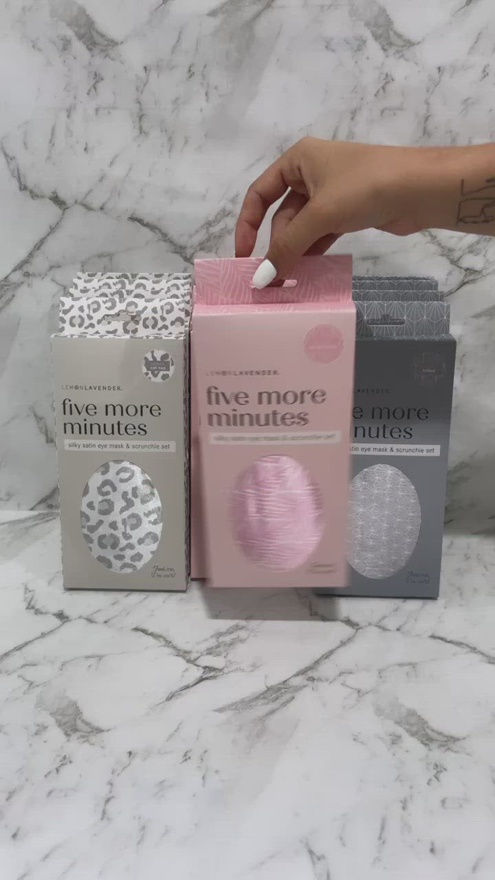 Lemon Lavender Five More Minutes Sleep Mask and Scrunchie Set