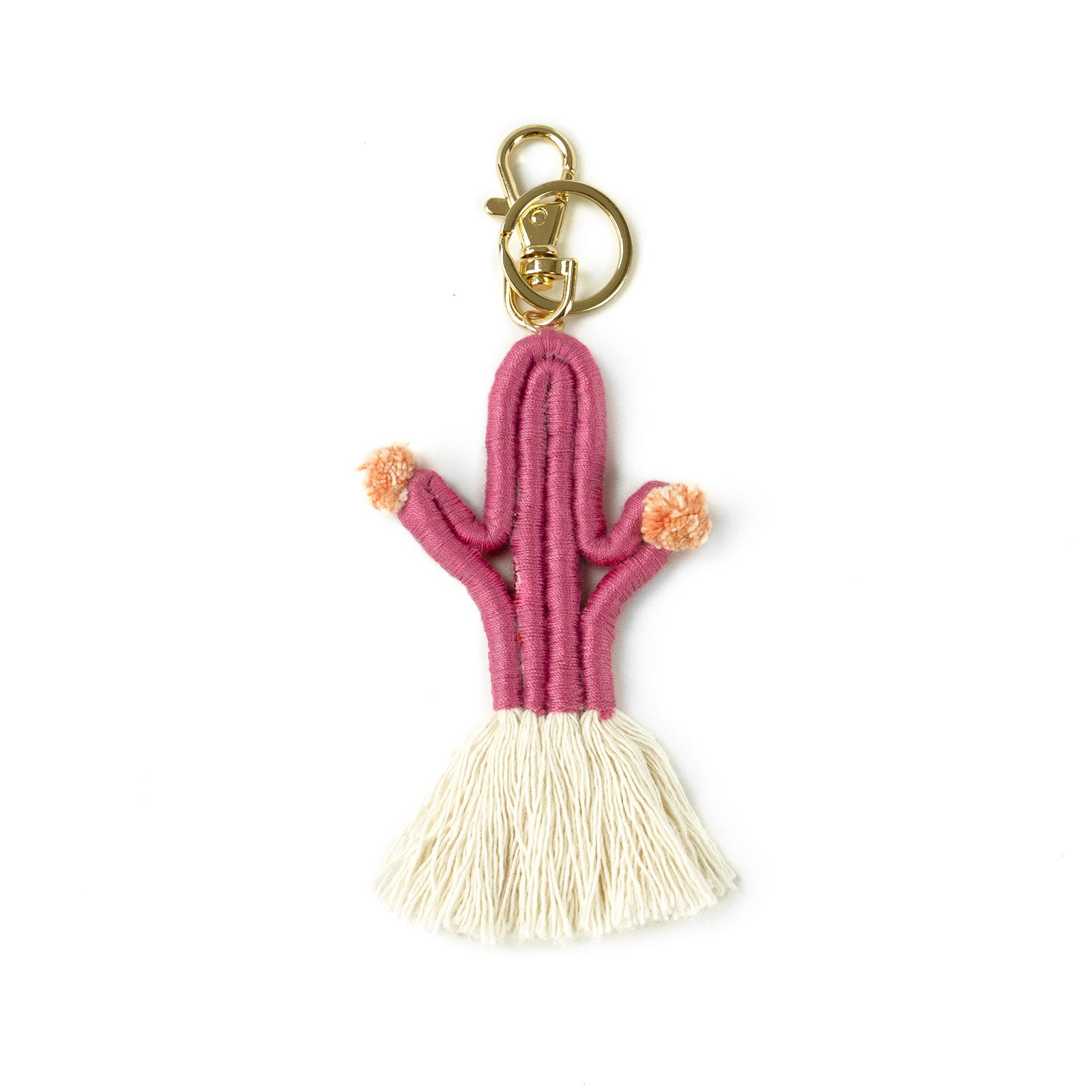 Olivia Moss Yucatán Keychain Cactus Pink Phoenix Nationale