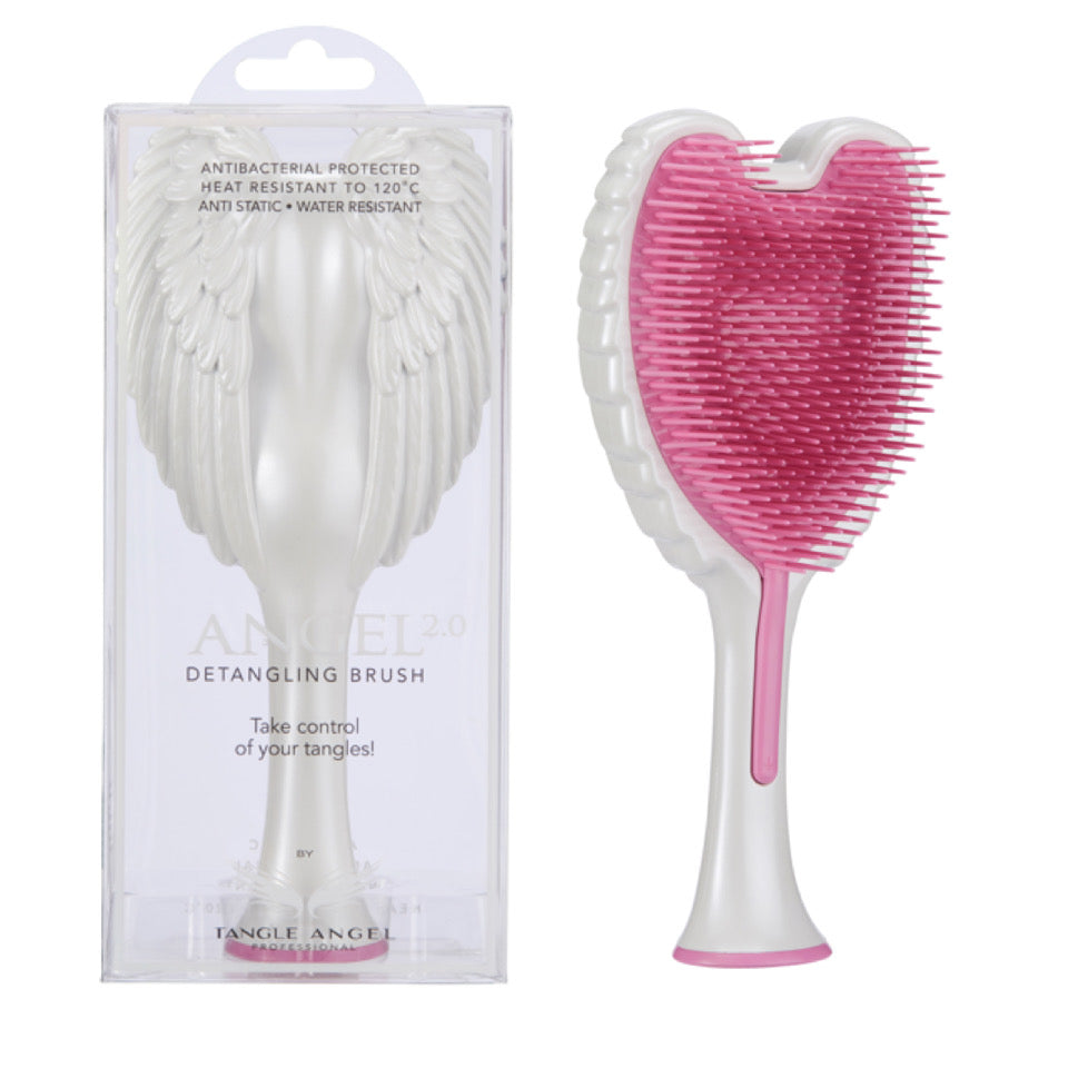 Phoenix Nationale Tangle ANGEL 2.0 - Gloss White/Pink Teeth Detangling Hair Brush 