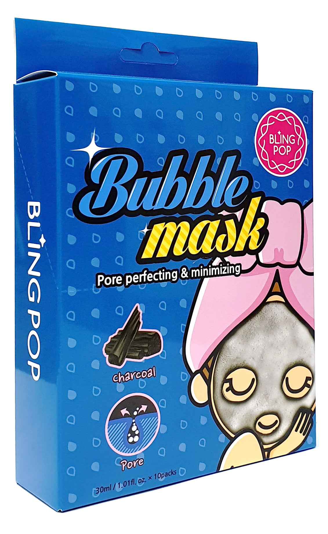 BLING POP Charcoal Bubble Face Mask Phoenix Nationale 