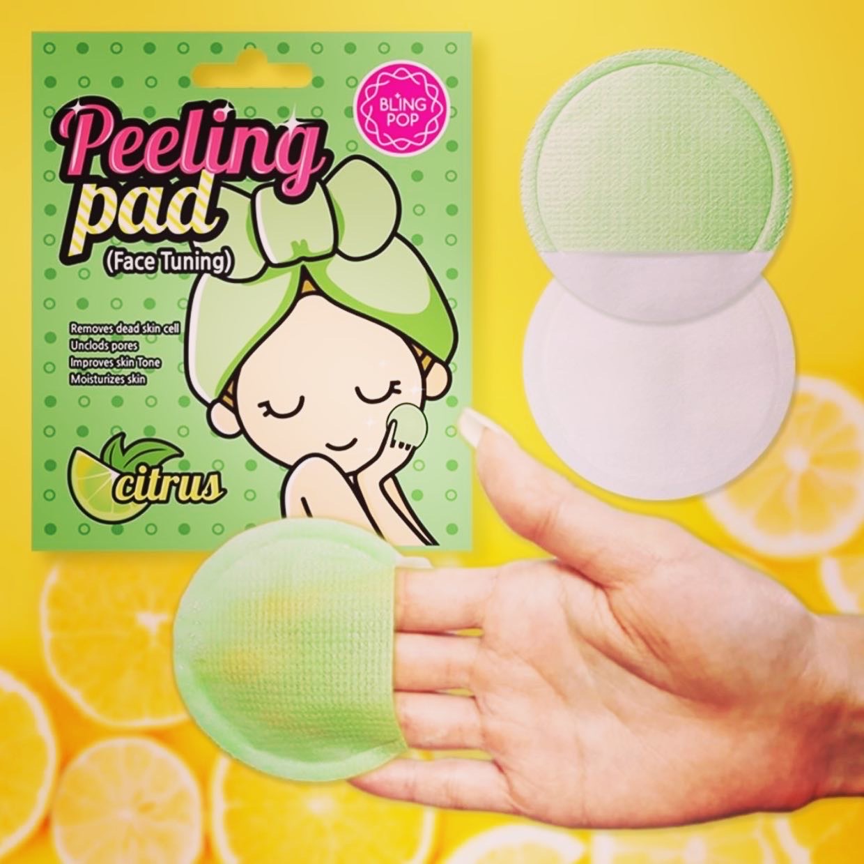 BLING POP Citrus Peeling Pad Display Box Phoenix Nationale
