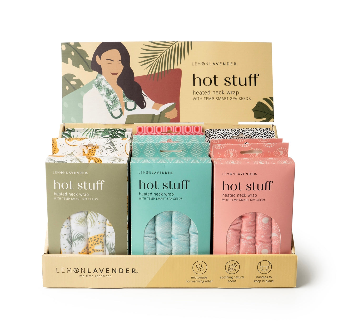 Lemon Lavender® Hot Stuff Heated Neck Wrap Display