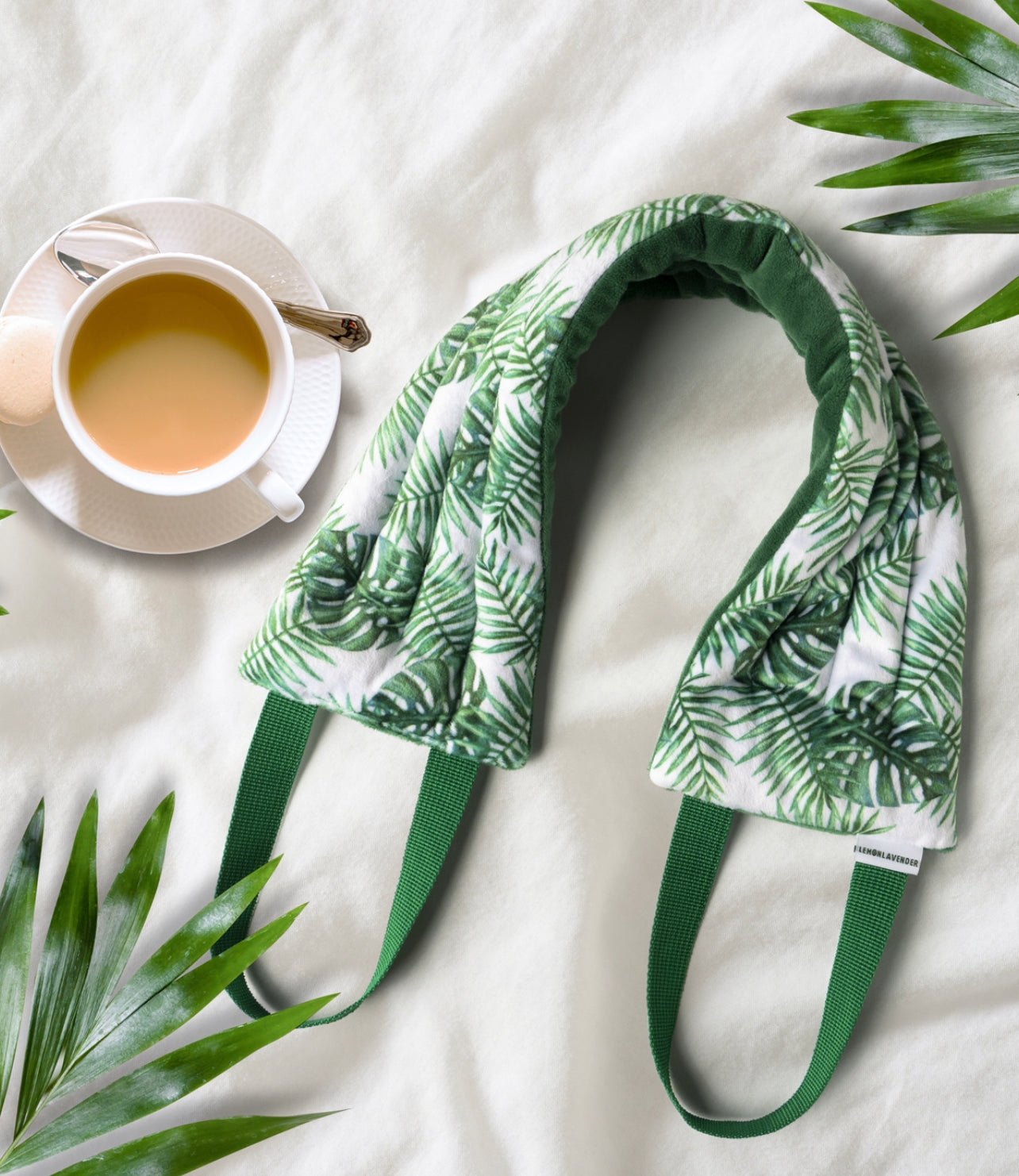 Lemon Lavender® Hot Stuff Heated Neck Wrap Green Palm x Phoenix Nationale