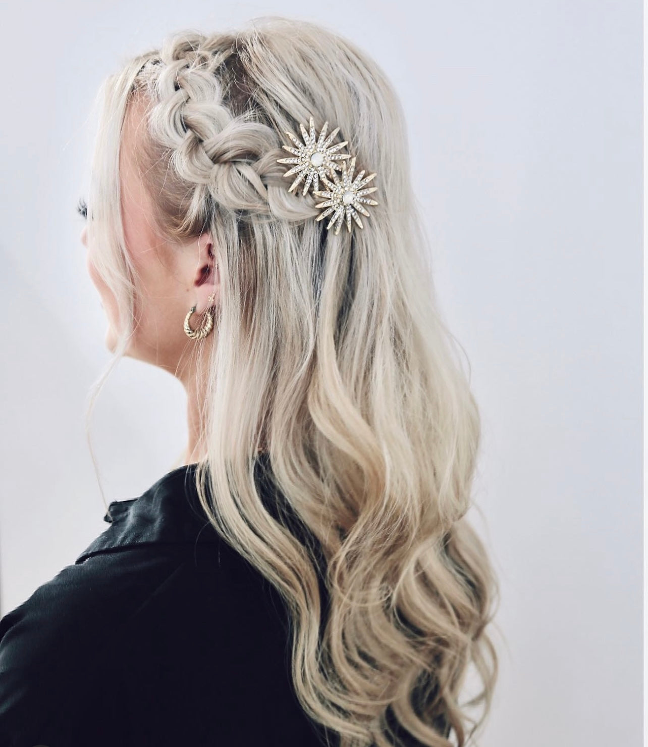 Pink Pewter Astria - Spiked Star Metal Hair Comb Hair By Glamour Empire| Phoenix Nationale