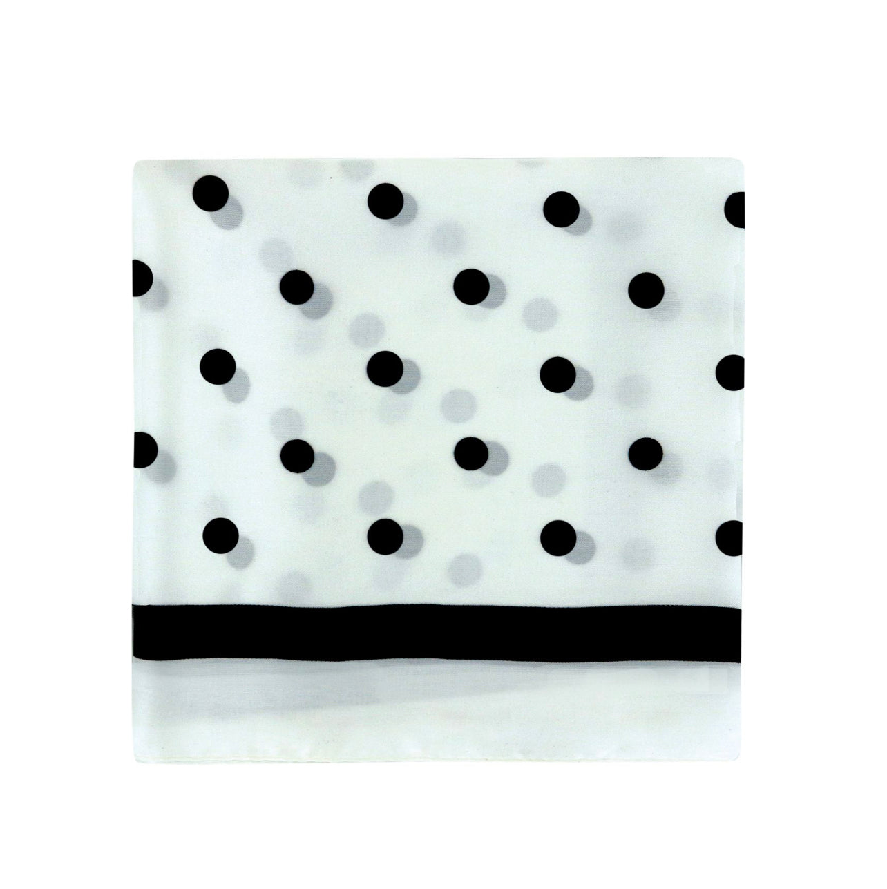 Olivia Moss® Silky Satin Hair Scarf Every Day Every Way | Polka Dots White & Black | Phoenix Nationale