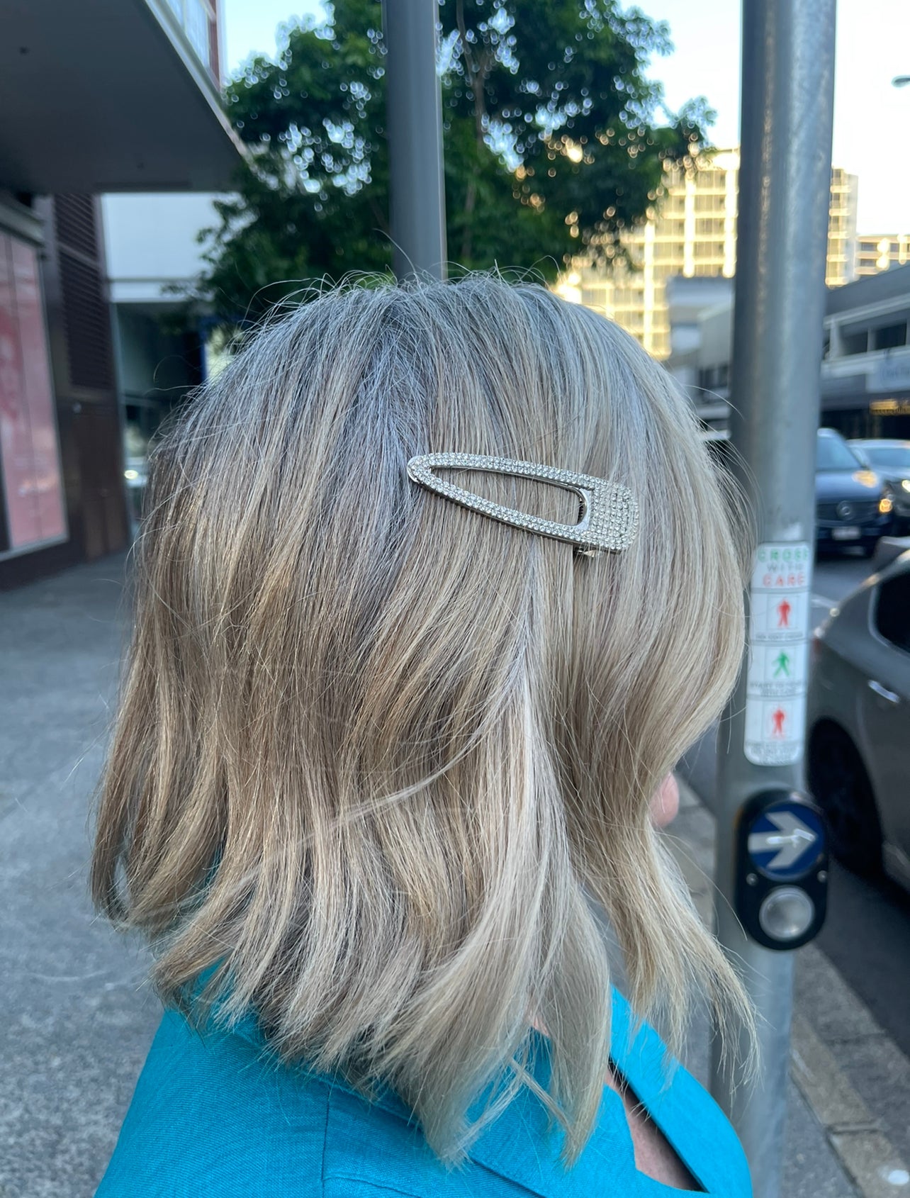 Pink Pewter Moonstruck - Metal Hair Clip - Silver | Phoenix Nationale