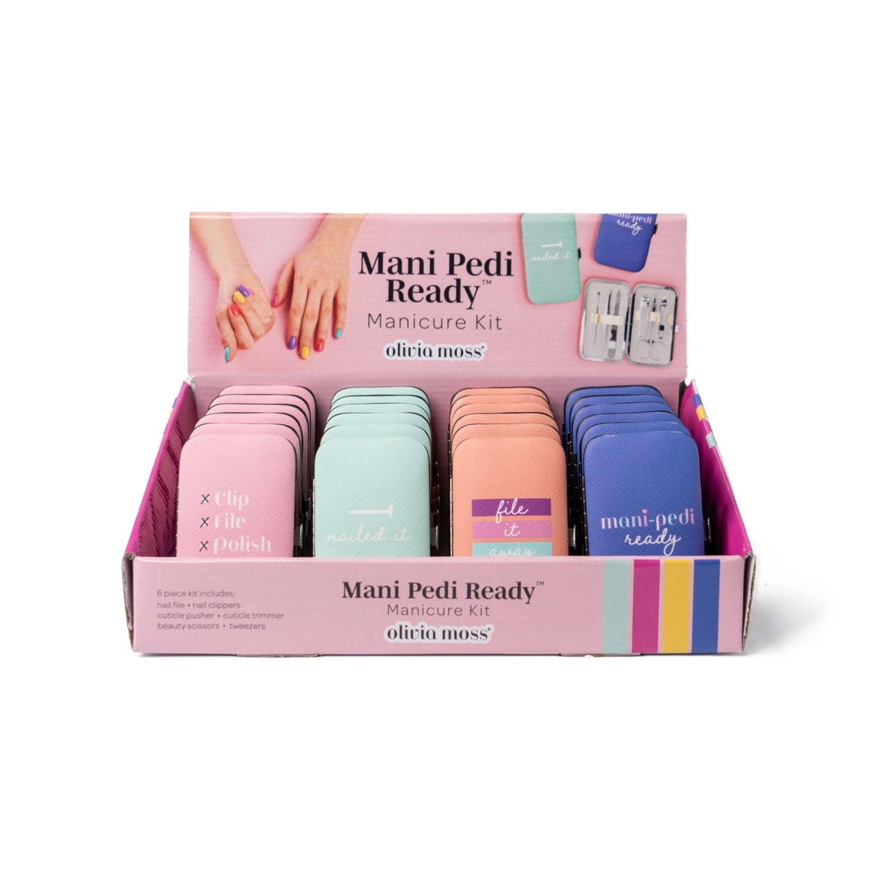 Olivia Moss® Mani Pedi Ready Manicure Kit Display Phoenix Nationale