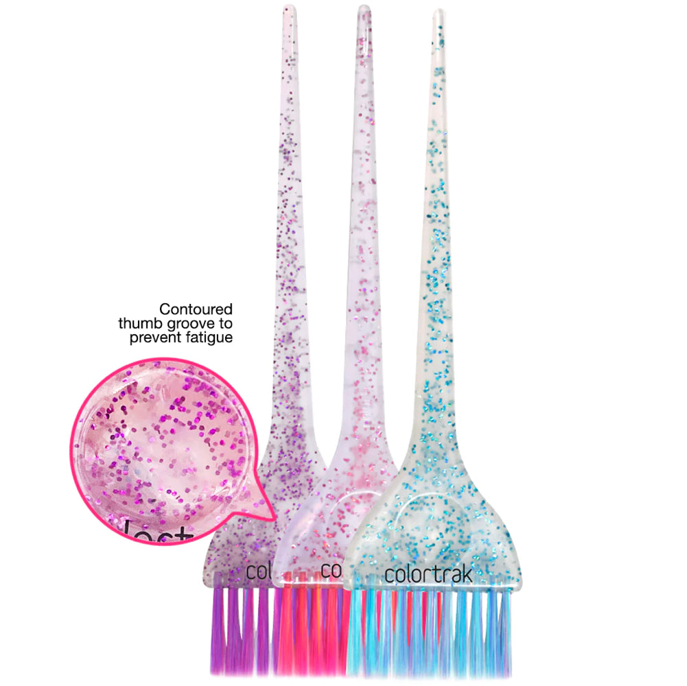 COLORTRAK - MULTI-GLITTER COLOR BRUSHES 3PK | Phoenix Nationale