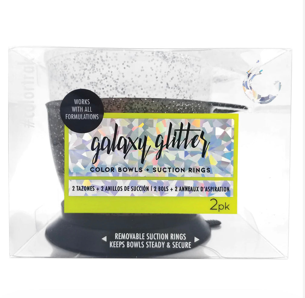 COLORTRAK - GALAXY GLITTER COLOR BOWLS & SUCTION RINGS 2PK