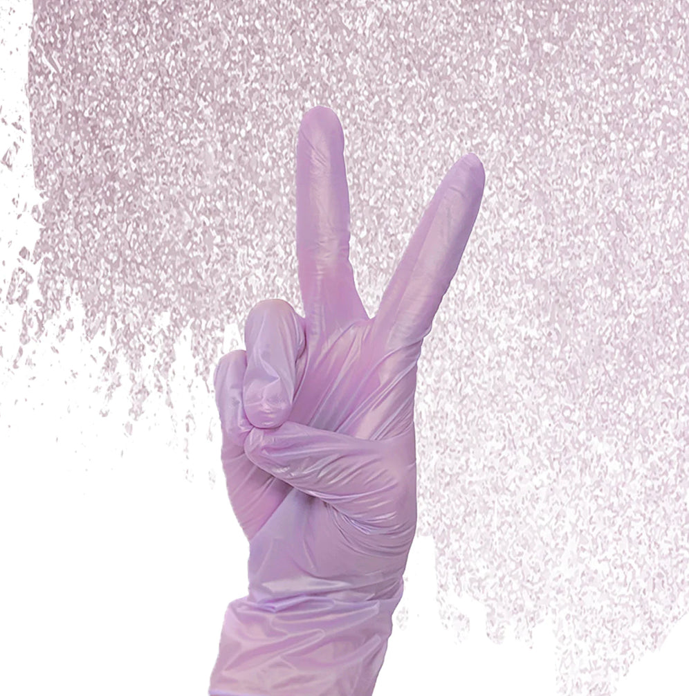 COLORTRAK - LUMINOUS COLLECTION NITRILE GLOVES | LILAC FROST | LARGE