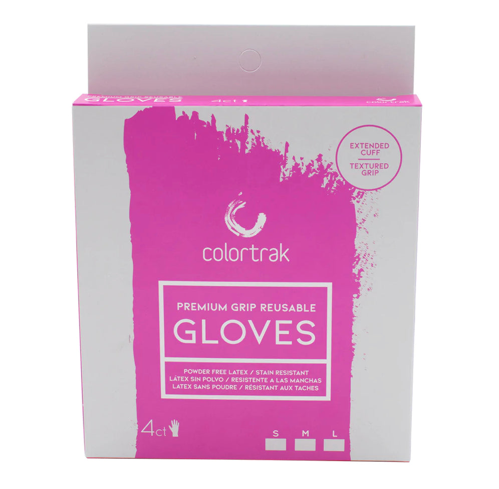COLORTRAK - PREMIUM GRIP REUSABLE GLOVES 4CT - SMALL | Phoenix Nationale