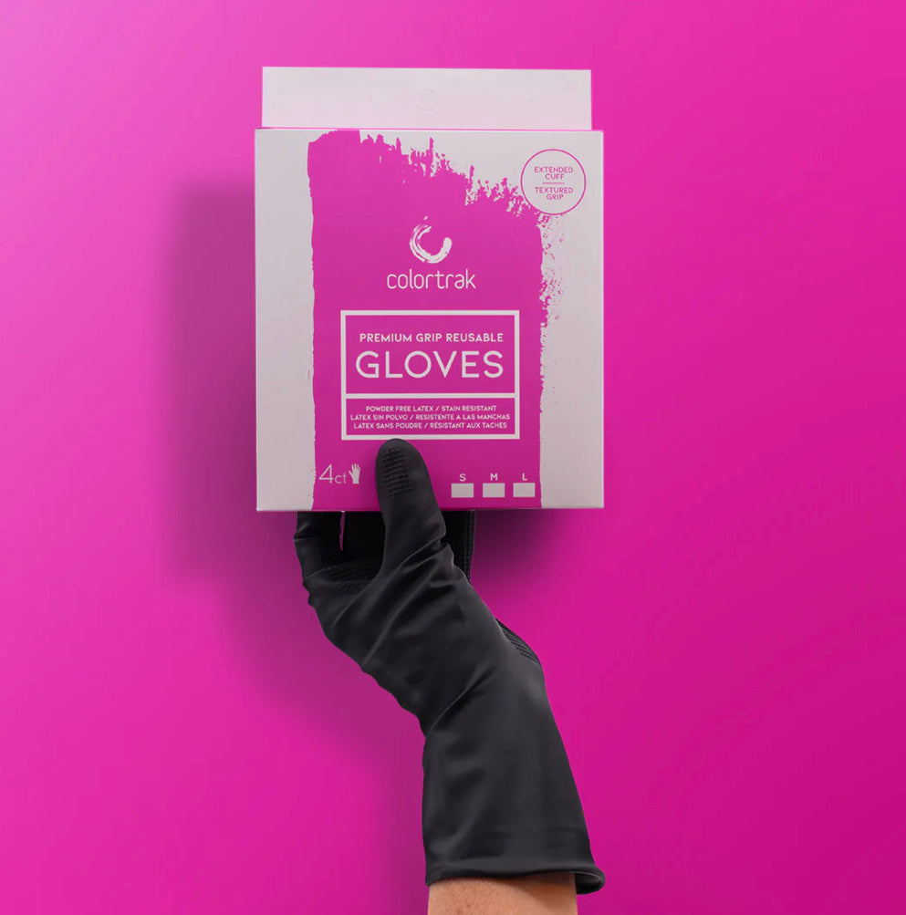 COLORTRAK - PREMIUM GRIP REUSABLE GLOVES 4CT - SMALL | Phoenix Nationale