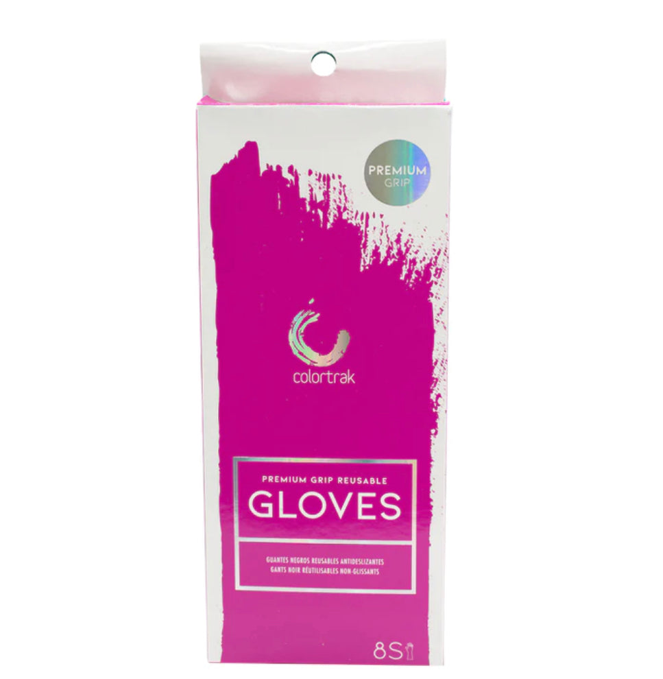 COLORTRAK - PREMIUM GRIP REUSABLE GLOVES 8CT - SMALL