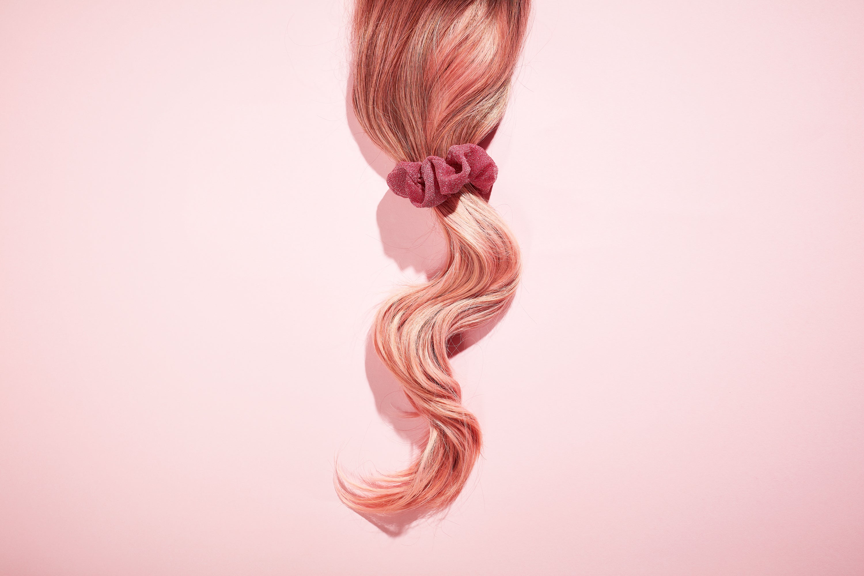 STYLEDRY Scrunchie Shimmer and Shine Pink
