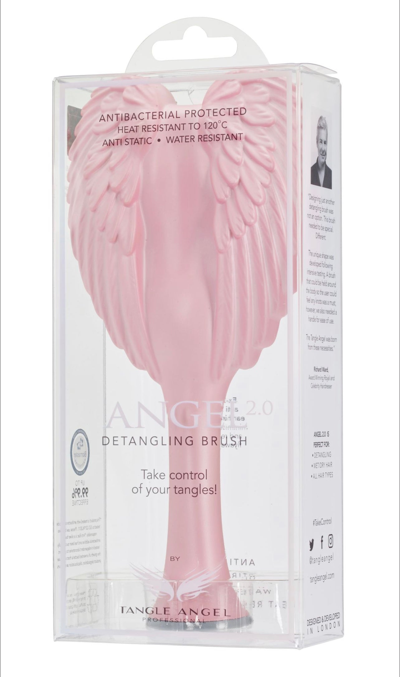 TANGLE ANGEL 2.0 - Matt Satin Pink/Grey Teeth