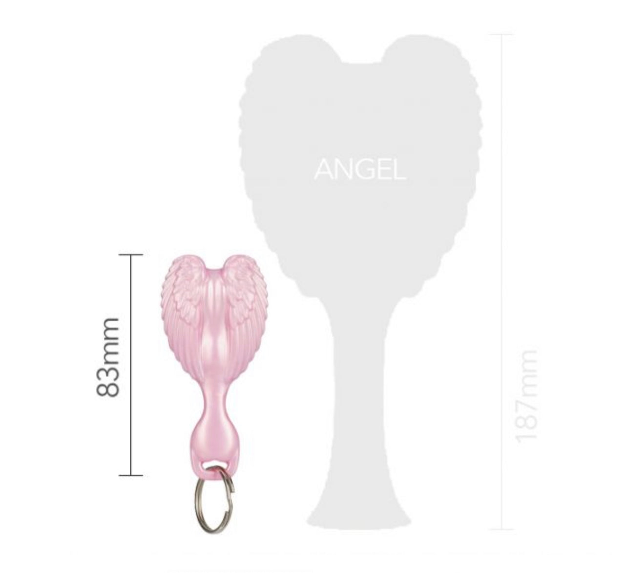 ANGEL Key Ring Brush - Gloss Pink | Phoenix Nationale