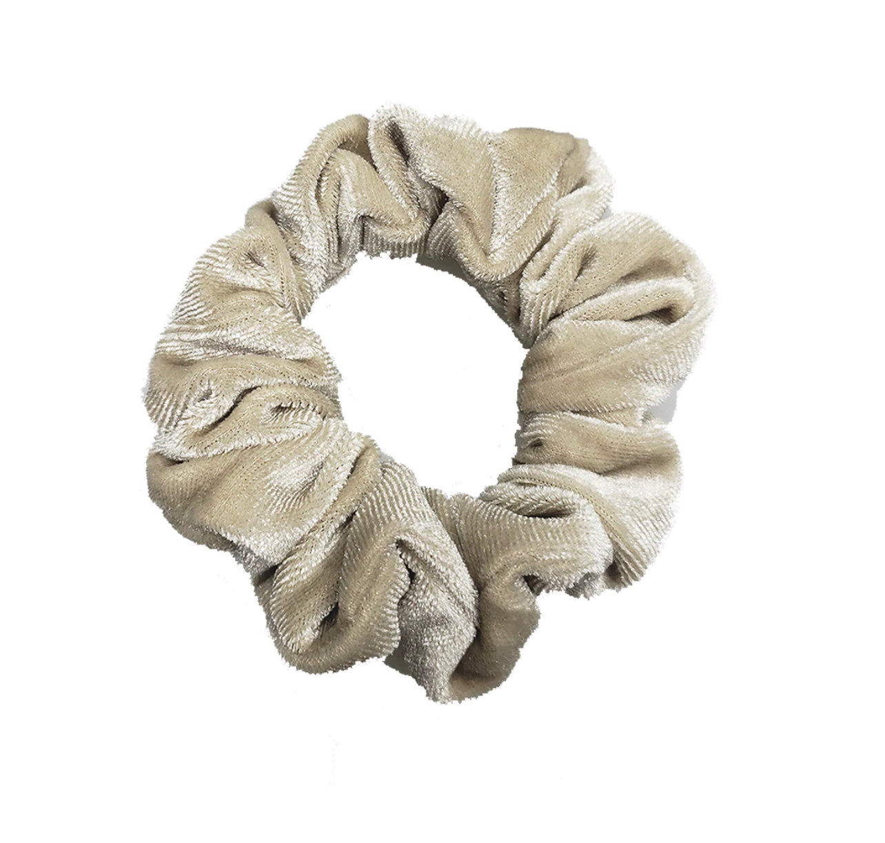 Pink Pewter Luxe Velvet Scrunchie - Butter Pecan X Phoenix Nationale