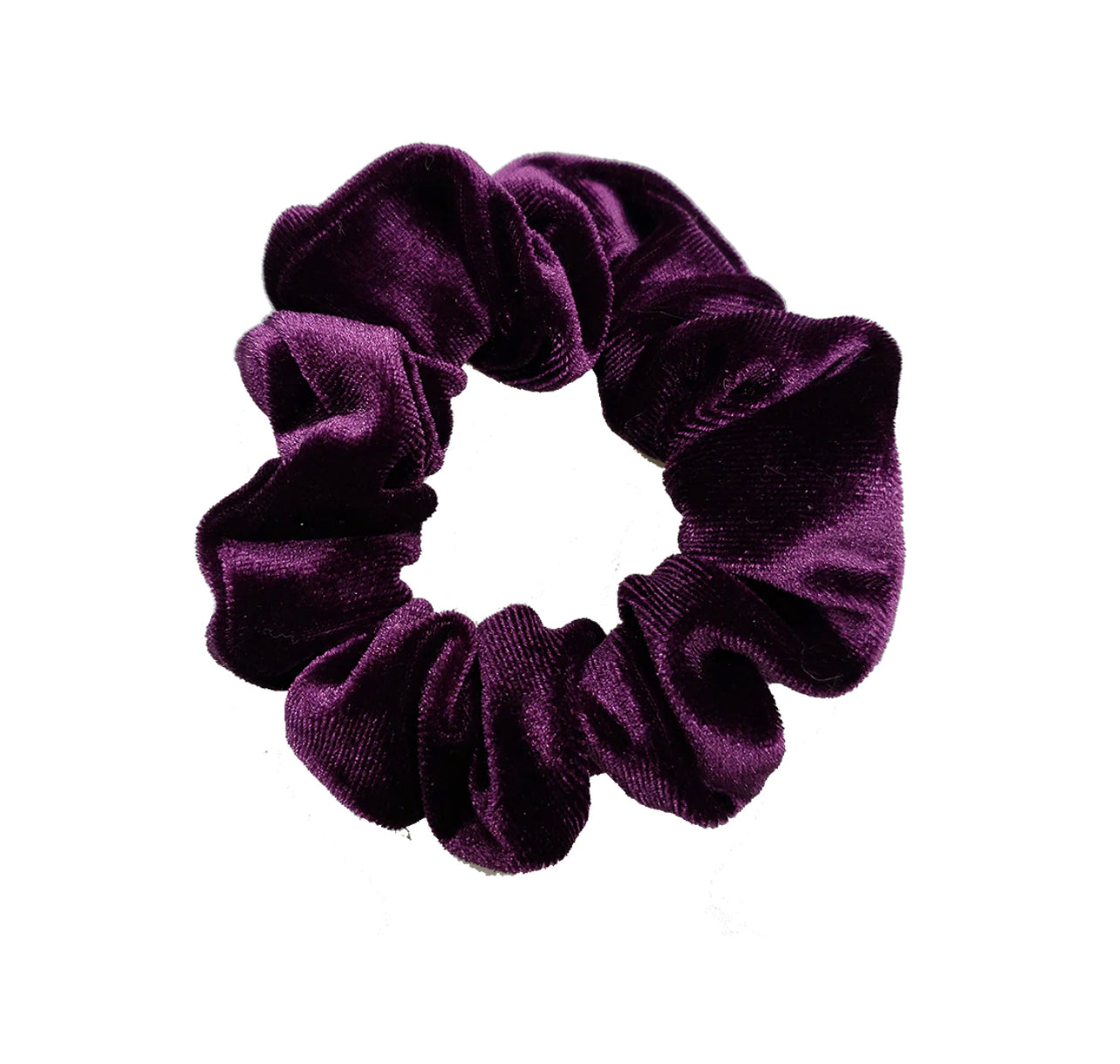 Pink Pewter Luxe Velvet Scrunchie - Grape X Phoenix Nationale
