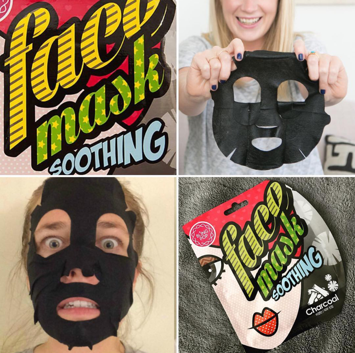 BLING POP Charcoal Face Mask