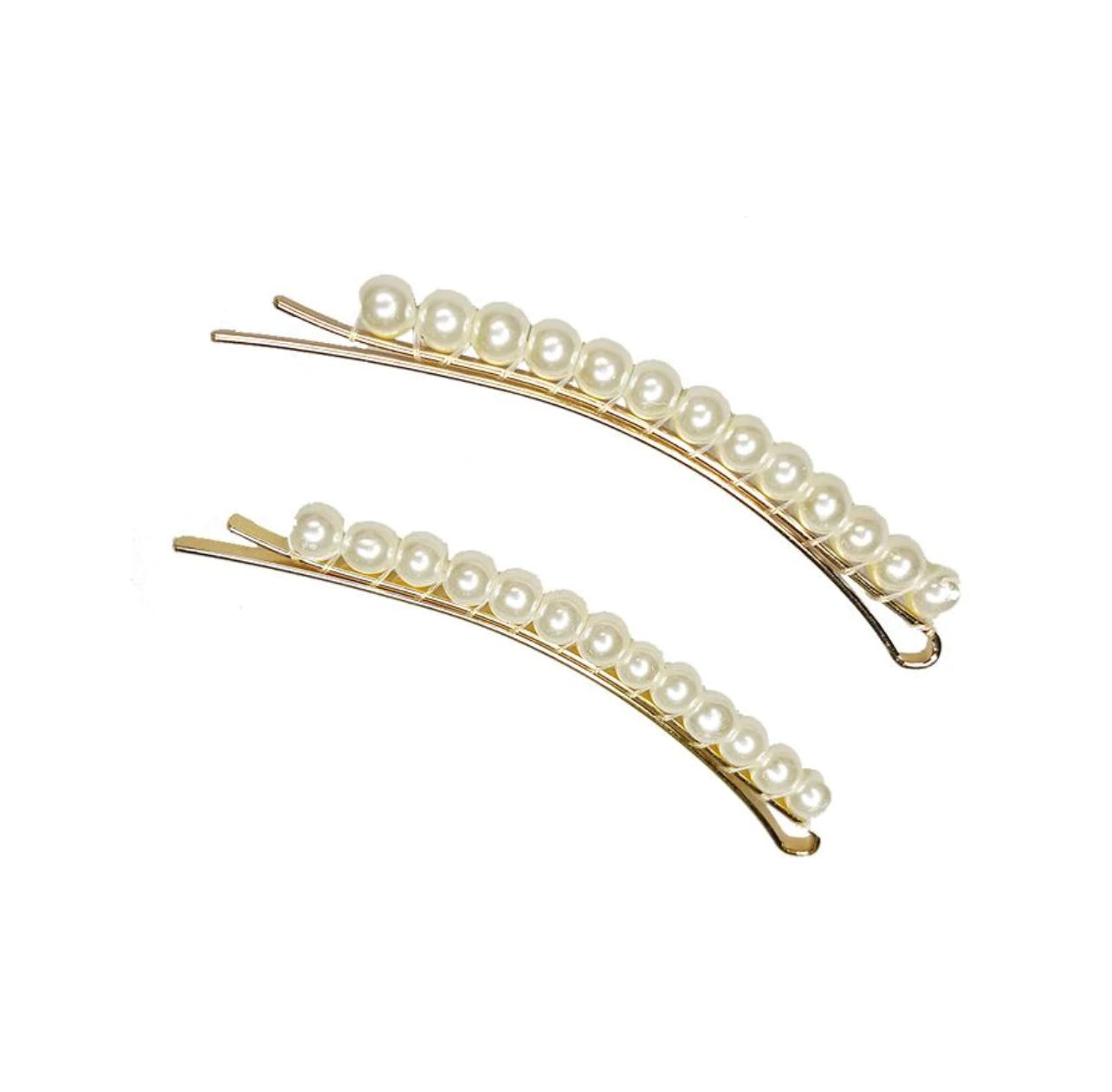 Pink Pewter Grace Kelly - Pearl Bobby Pins - 2pc X Phoenix Nationale