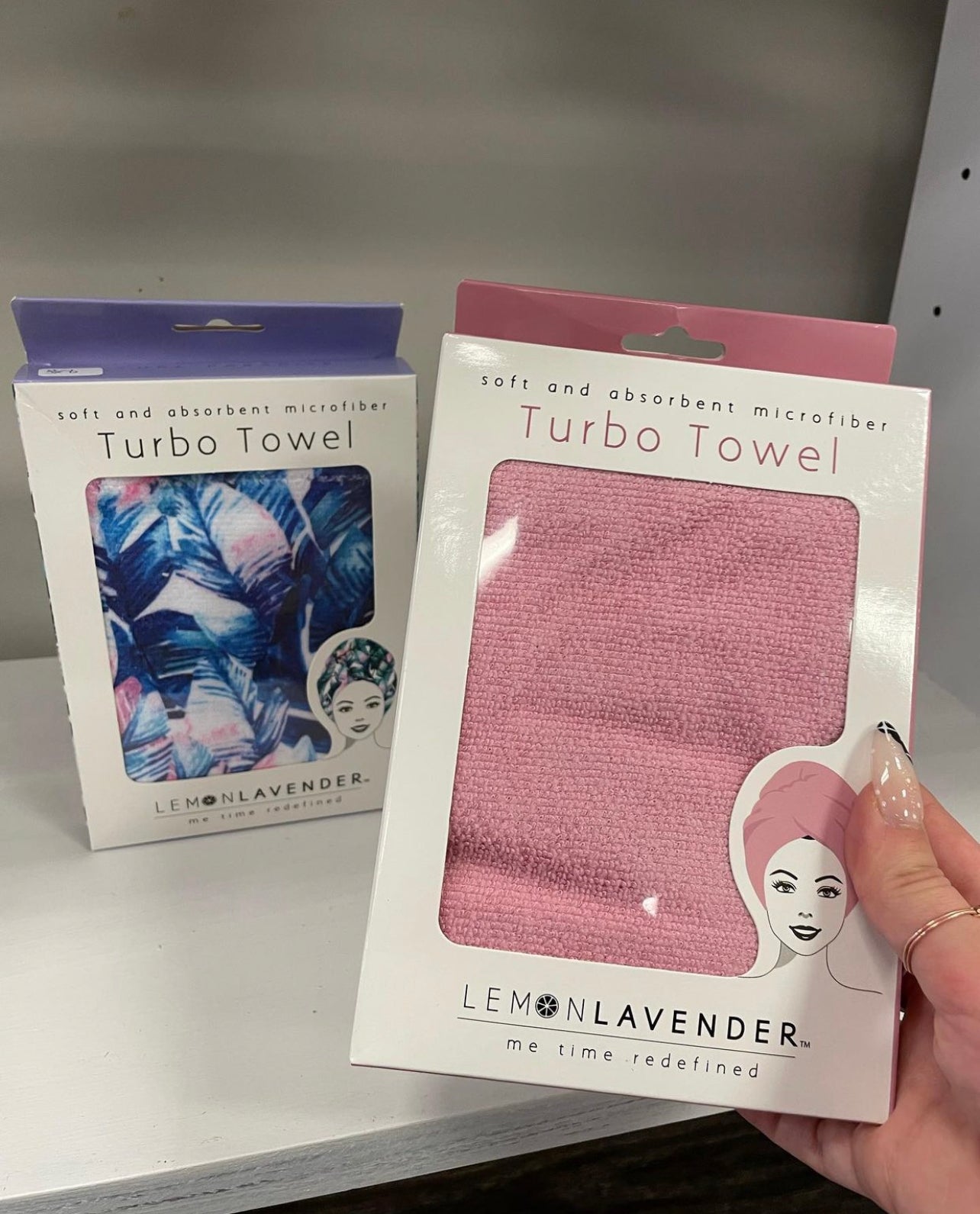 Lemon Lavender™ Microfiber Turbo Towel Think Pink | Phoenix Nationale