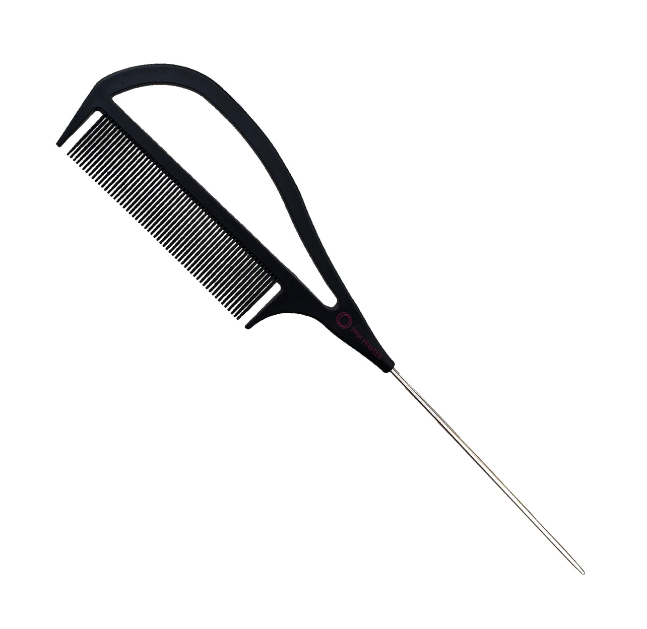 Pink Pewter "Never Let Go" Carbon Fibre Colour and Styling Comb #2  Phoenix Nationale