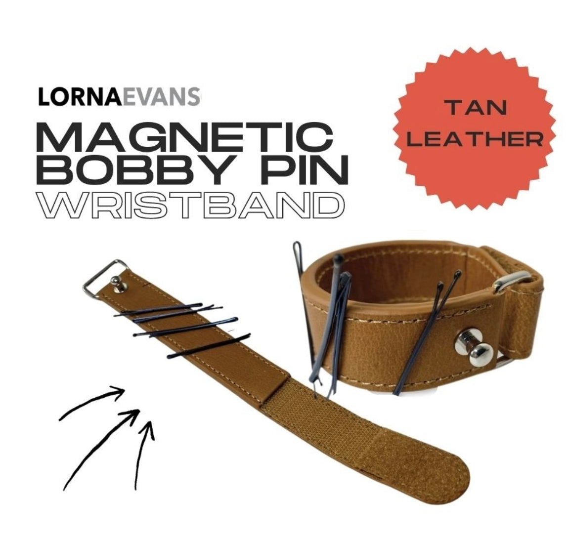  Magnetic Bobby Pin Wrist Band from Lorna Evans Education - Tan X Phoenix Nationale