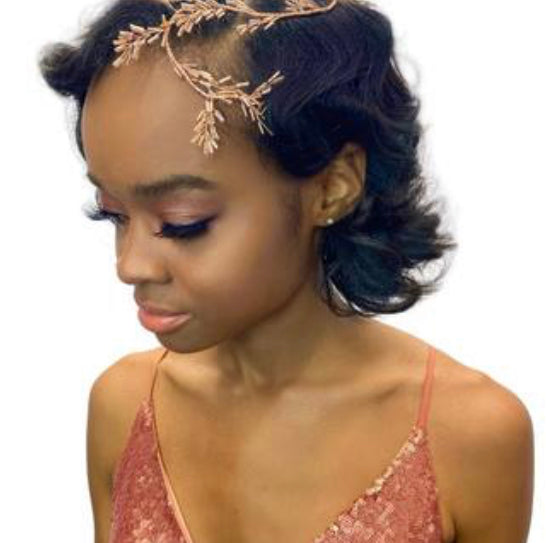 PP Luxe Collection Flexible Leaflet Hair Vine Rose Gold