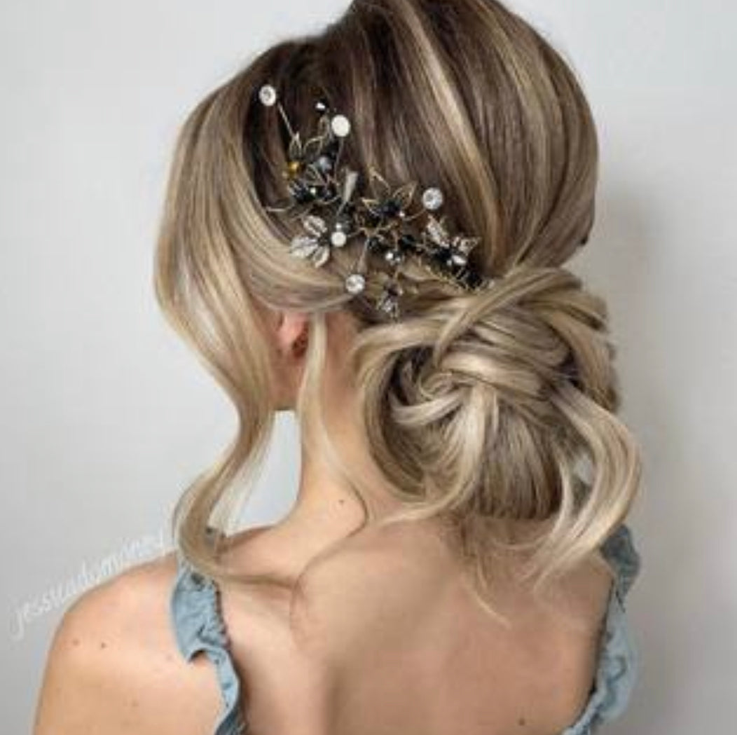 Pink Pewter Bexley - Luxe Collection - Ribbon Headpiece | Phoenix Nationale