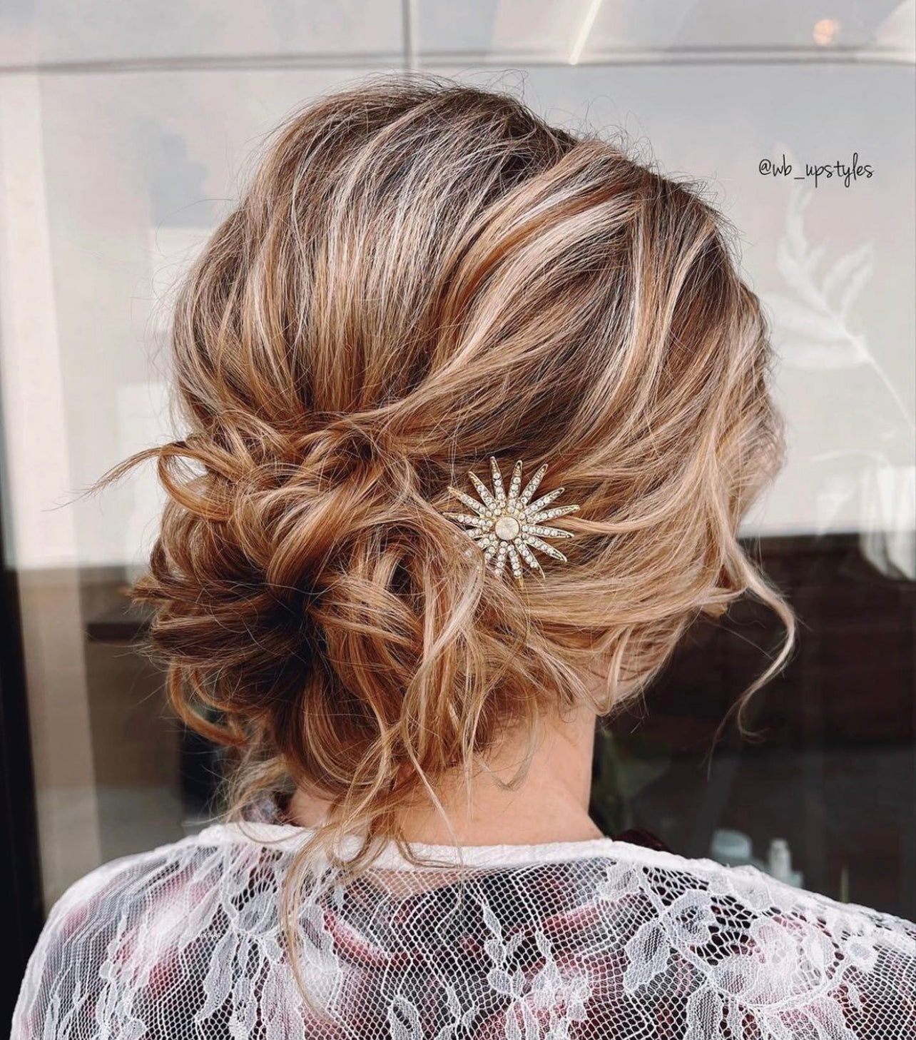 Pink Pewter Astria - Spiked Star Metal Hair Comb | Phoenix Nationale