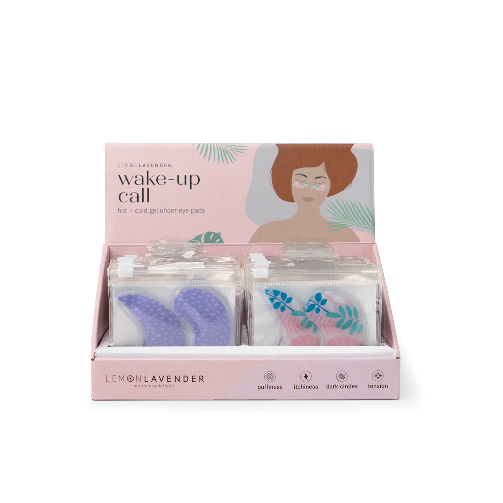 Lemon Lavender Hot + Cold Wake-Up Call Under Eye Gel Pads - Display  | Phoenix Nationale