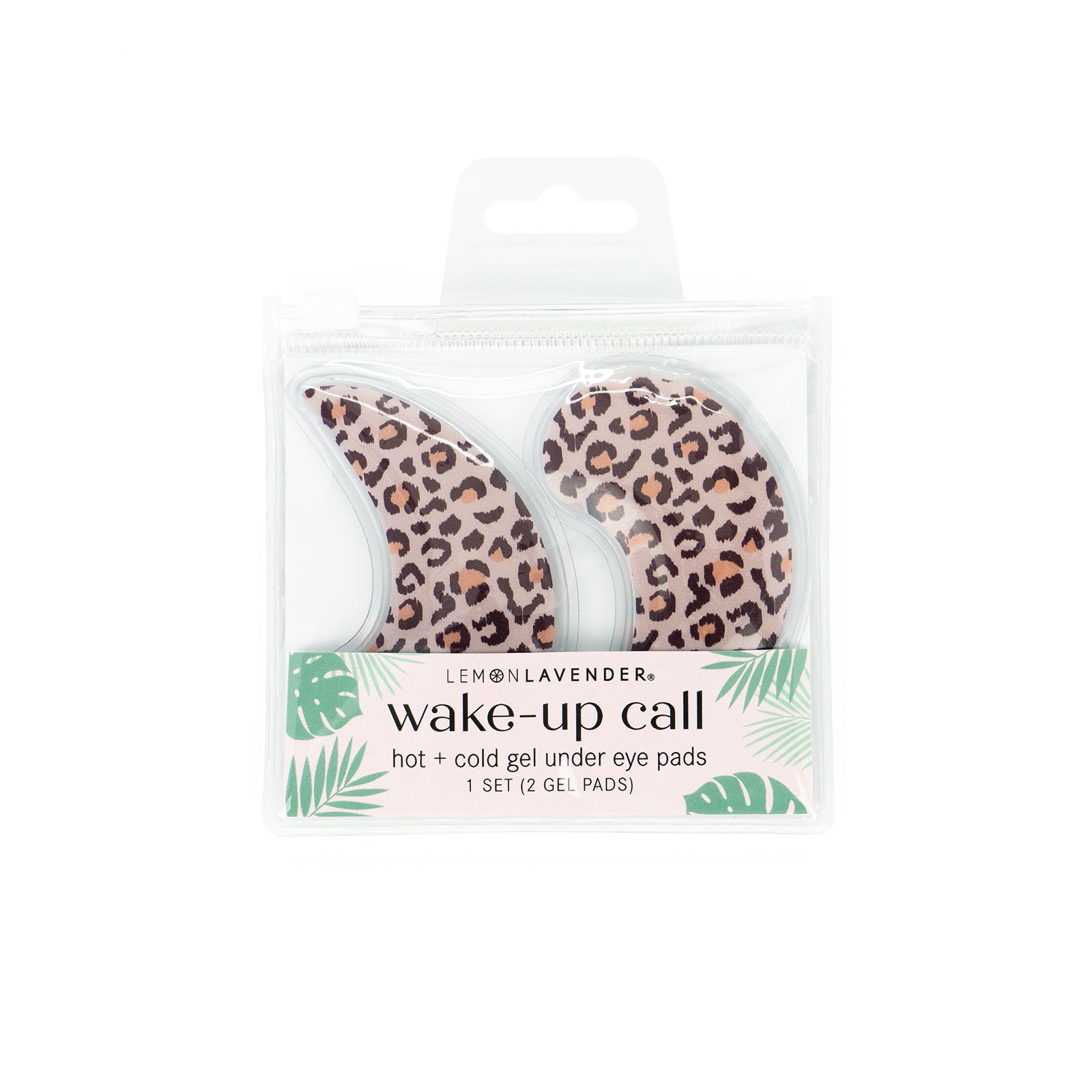 Lemon Lavender Hot + Cold Wake-Up Call Under Eye Gel Pads - Leopard| Phoenix Nationale