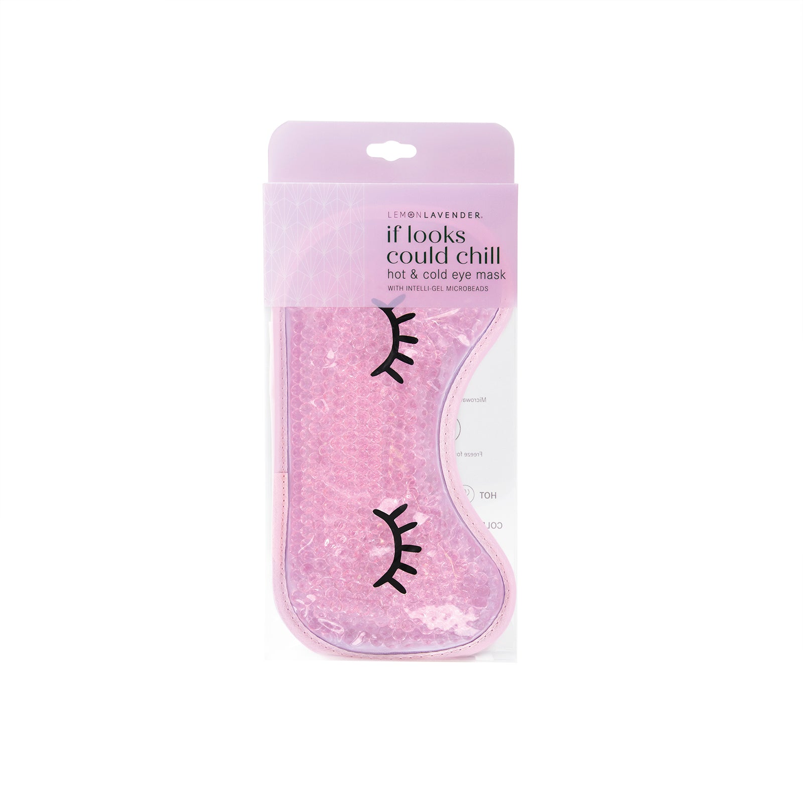 Lemon Lavender If Looks Could Chill Hot & Cold Gel Eye Mask Pink | Phoenix Nationale