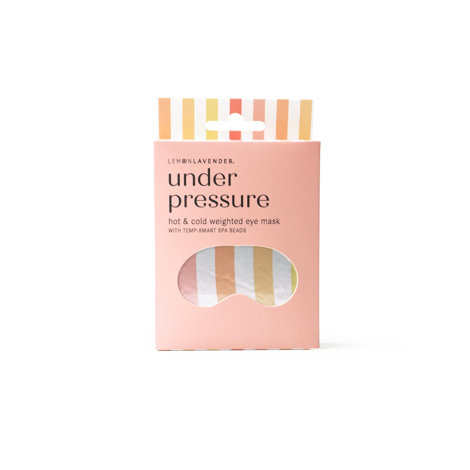 Lemon Lavender Under Pressure Hot & Cold Weighted Eye Mask - Cabana Stripe | Phoenix Nationale